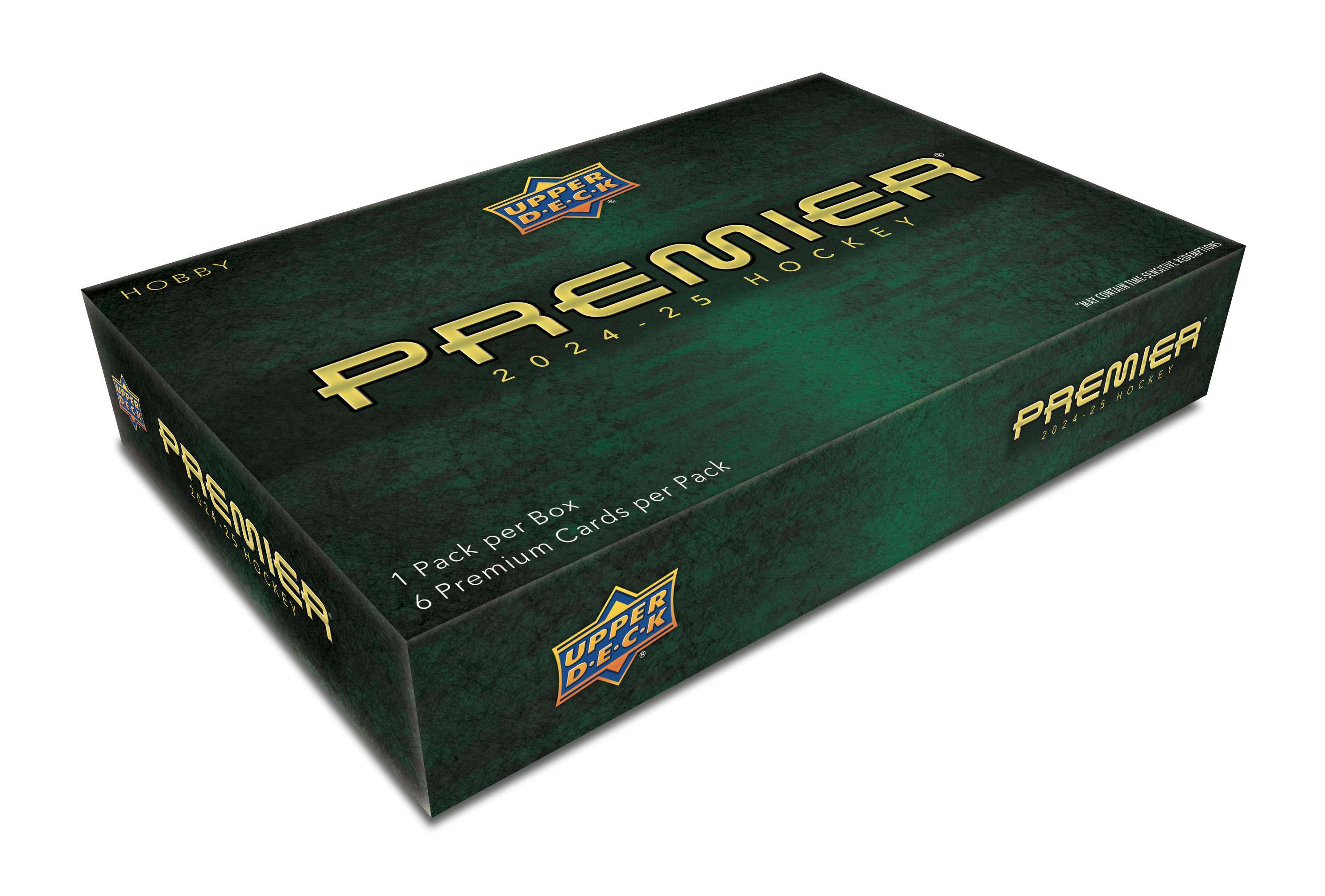 2024-25 Upper Deck Premier Hockey Hobby Box - NHL Trading Cards Collection - Pre-Order Now for Collectors & Fans - Perfect for Gifts, Investments, and Game Room Displays