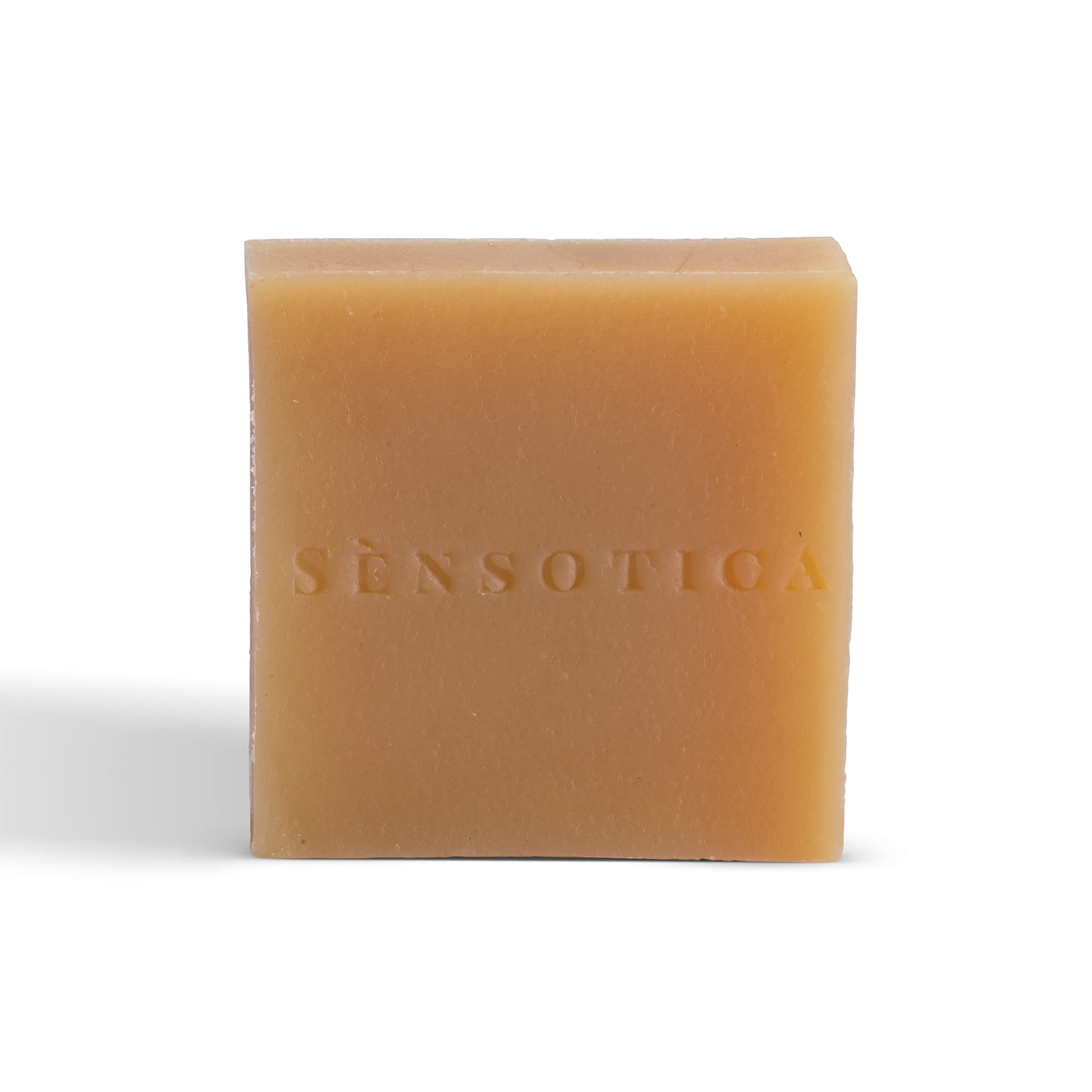 Luxury Handmade Sensotica Citrus & Nutmeg Exfoliating Soap Bar - Natural Skin Care with Essential Oils for Gentle Cleansing, Soothing & Acne Treatment | Perfect for Sensitive Skin | Daily Facial & Body Wash, Spa Day, Gift Idea