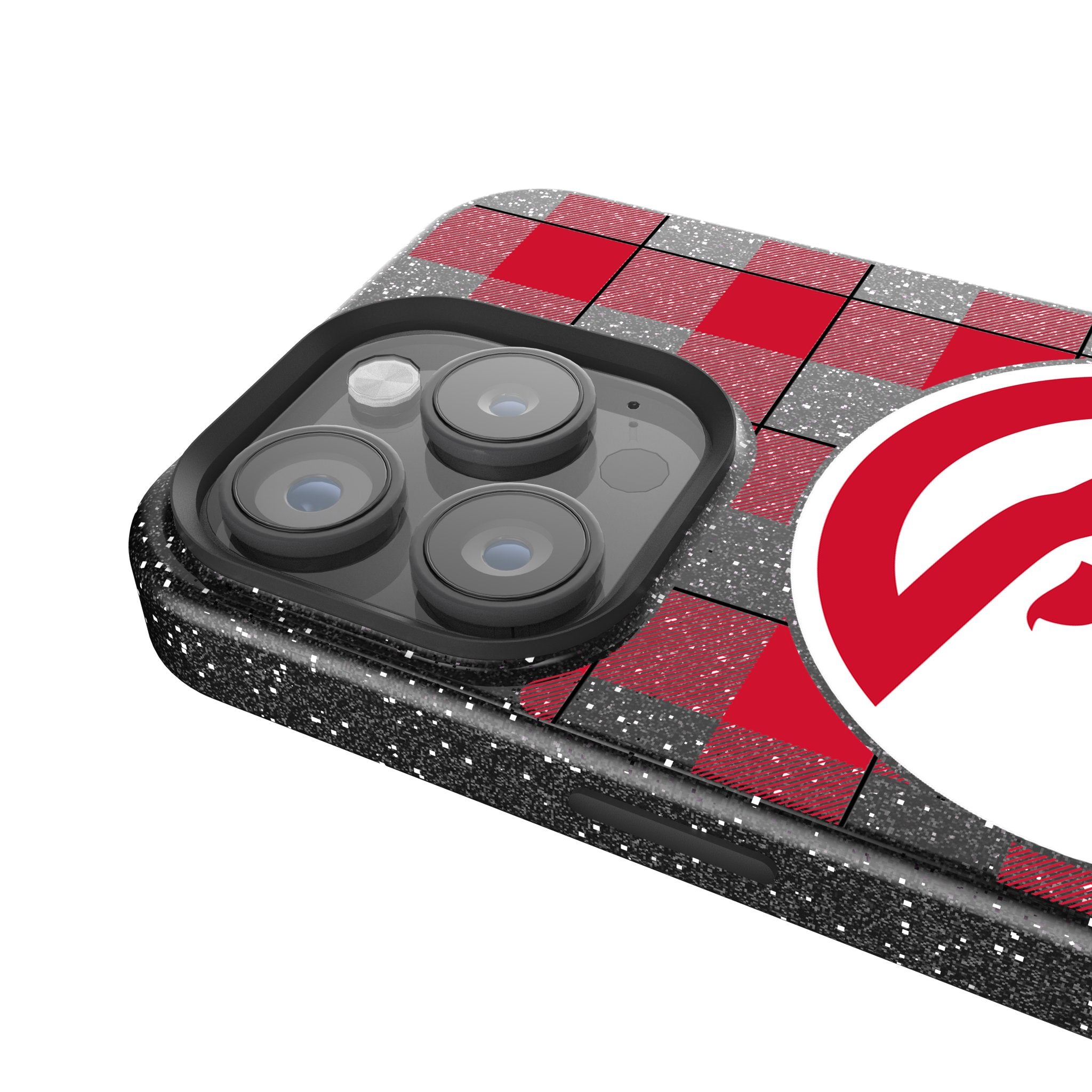 Atlanta Hawks Plaid Bling Phone Case - Stylish Protective Cover for iPhone & Samsung | Perfect for Basketball Fans & Game Days