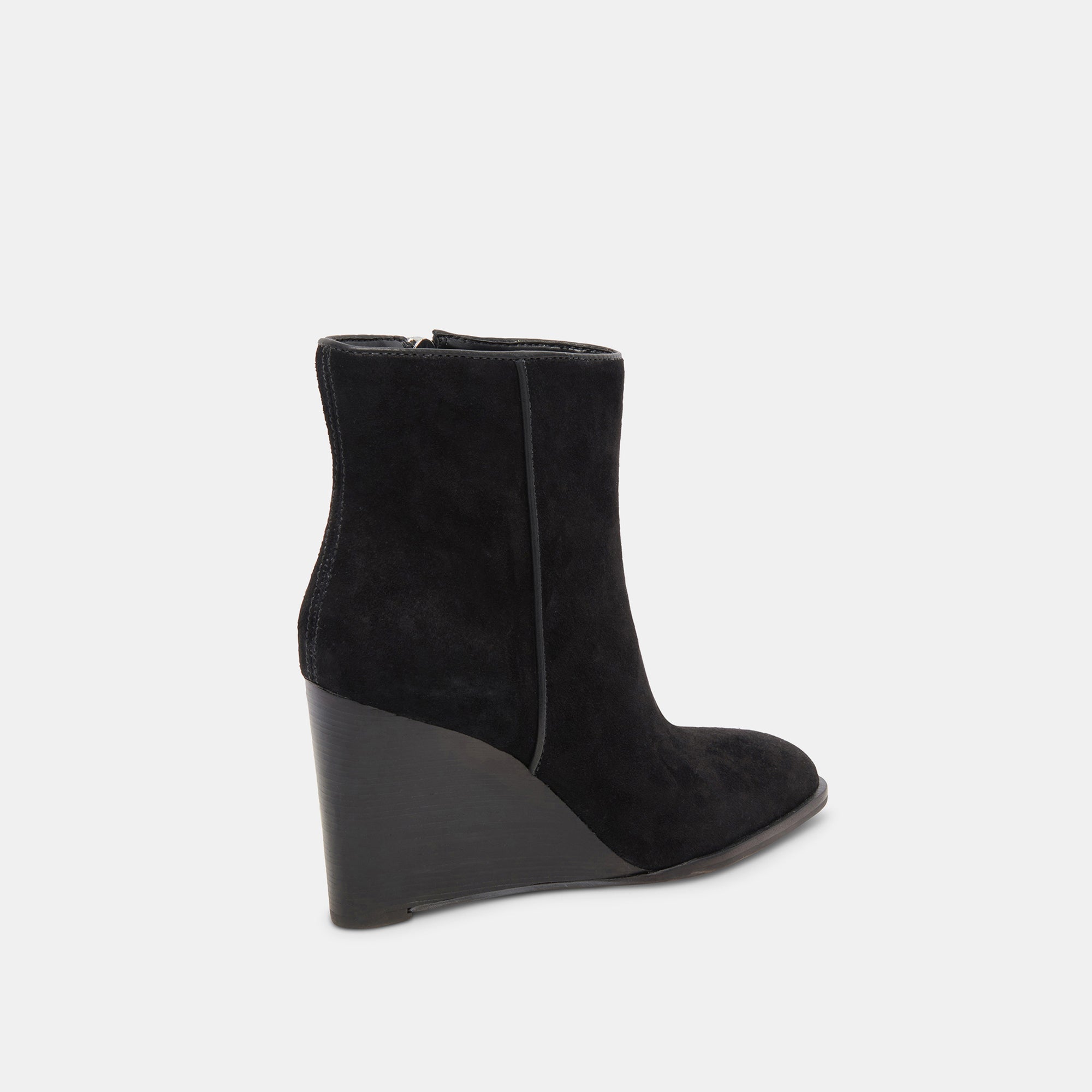 SUSANN WIDE BOOTIES ONYX SUEDE - Stylish Women's Chunky Heel Ankle Boots for Fall & Winter Fashion | Perfect for Office, Date Night & Casual Outfits