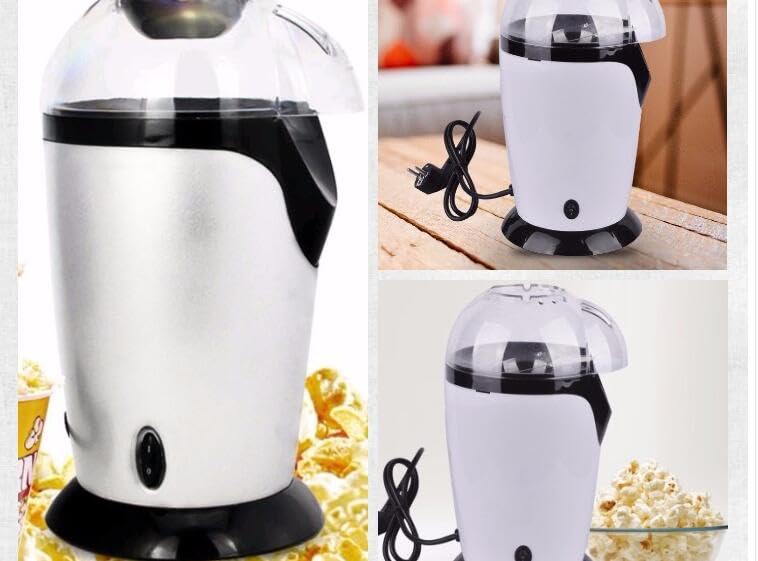 **Automatic Mini Popcorn Maker Machine for Home - Large Capacity, White - Perfect for Movie Nights, Parties & Healthy Snacking**