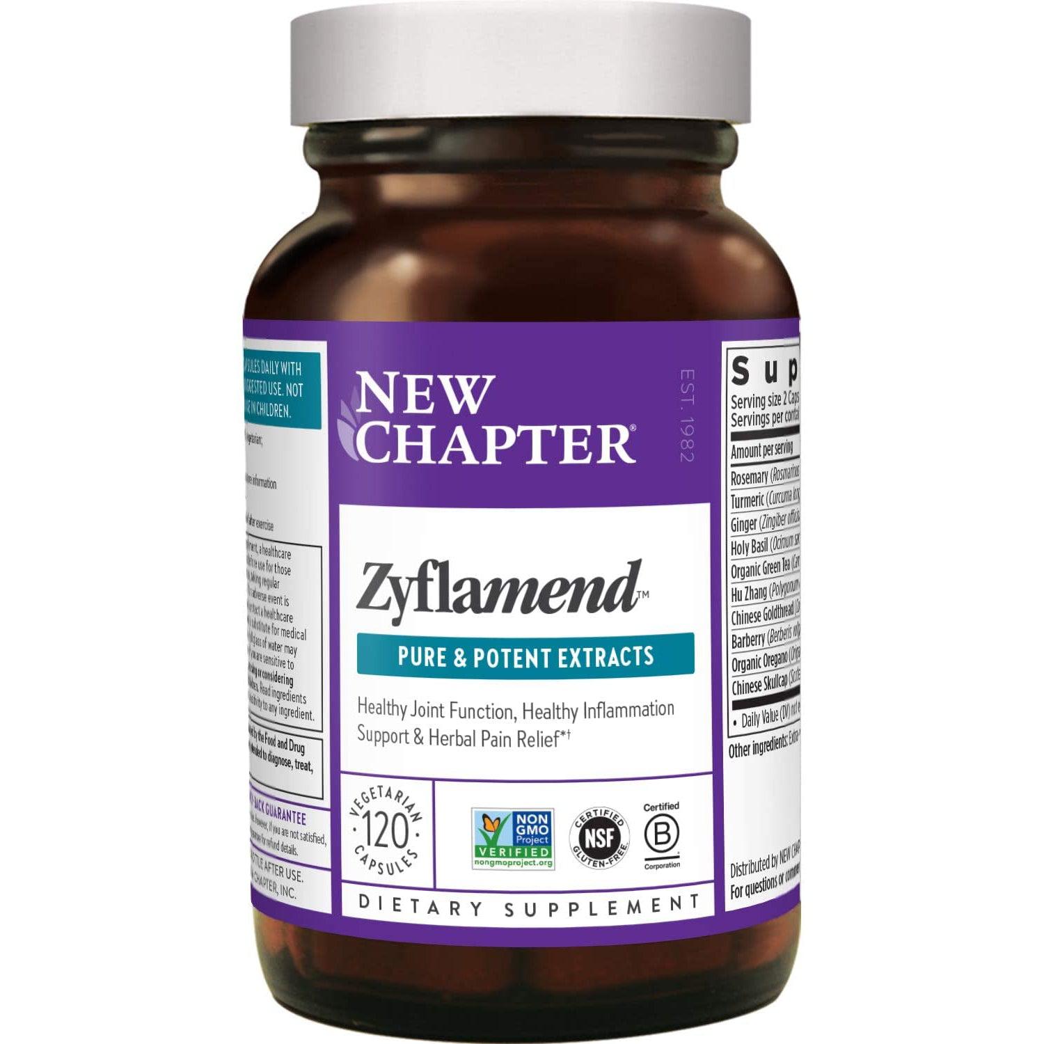 New Chapter Zyflamend - Herbal Supplement for Joint Support & Inflammation Relief - Supports Healthy Mobility & Comfort - Ideal for Active Lifestyles & Wellness Routines