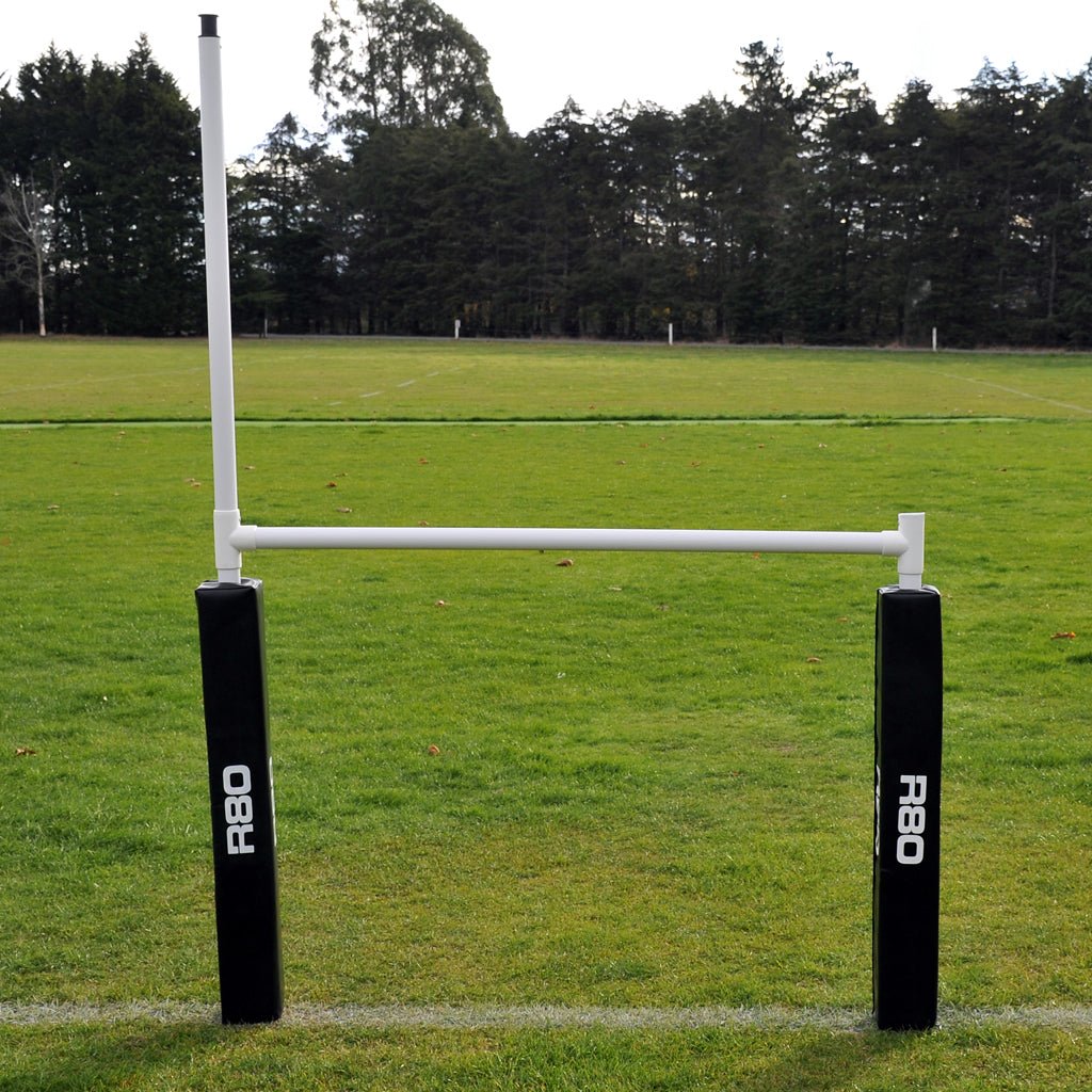 R80 Junior Portable Rugby Goal Posts - Lightweight & Adjustable for Kids & Youth Training - Perfect for Backyard, School, and Club Practice