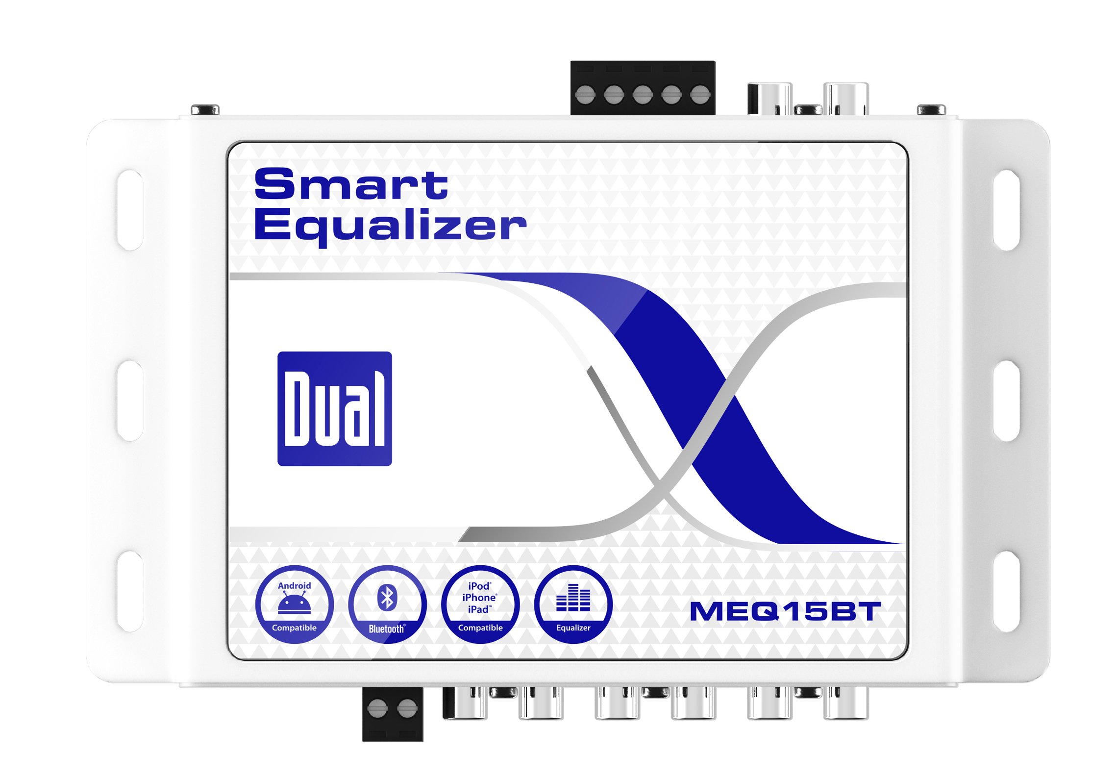 Dual MEQ15BT Bluetooth Wireless Smart EQ Processor - Audio Equalizer for Smartphones, Tablets & Laptops - White | Perfect for Home Studio, Gaming & Music Streaming