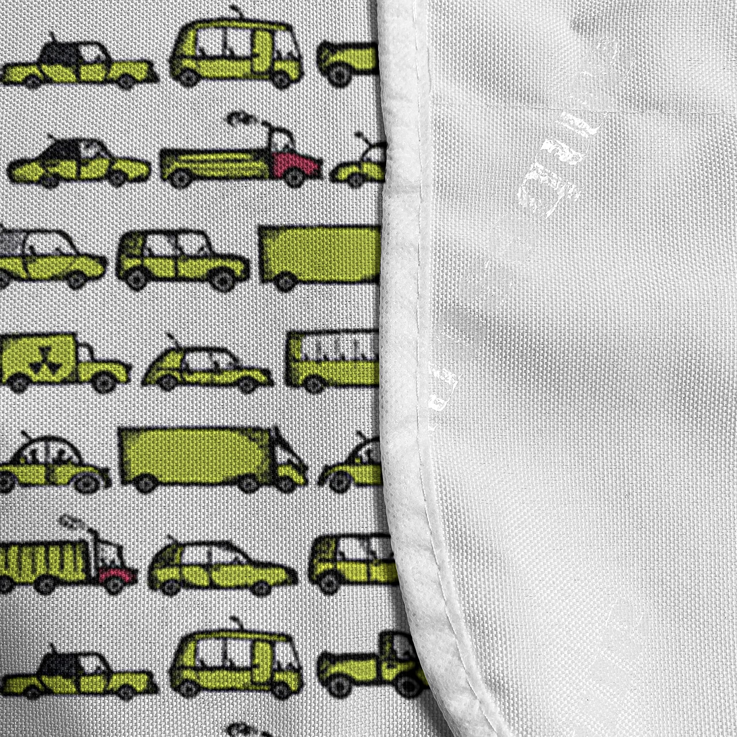 Ambesonne Cars Microwave Oven Cover - Waterproof Kitchen Organizer with Pockets, 36