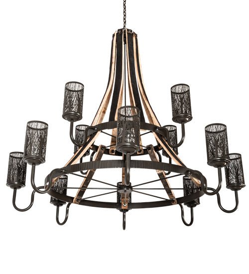 12-Light Crystal Chandelier for Dining Room - Modern Ceiling Light Fixture with LED Bulbs for Home Decor & Luxury Lighting