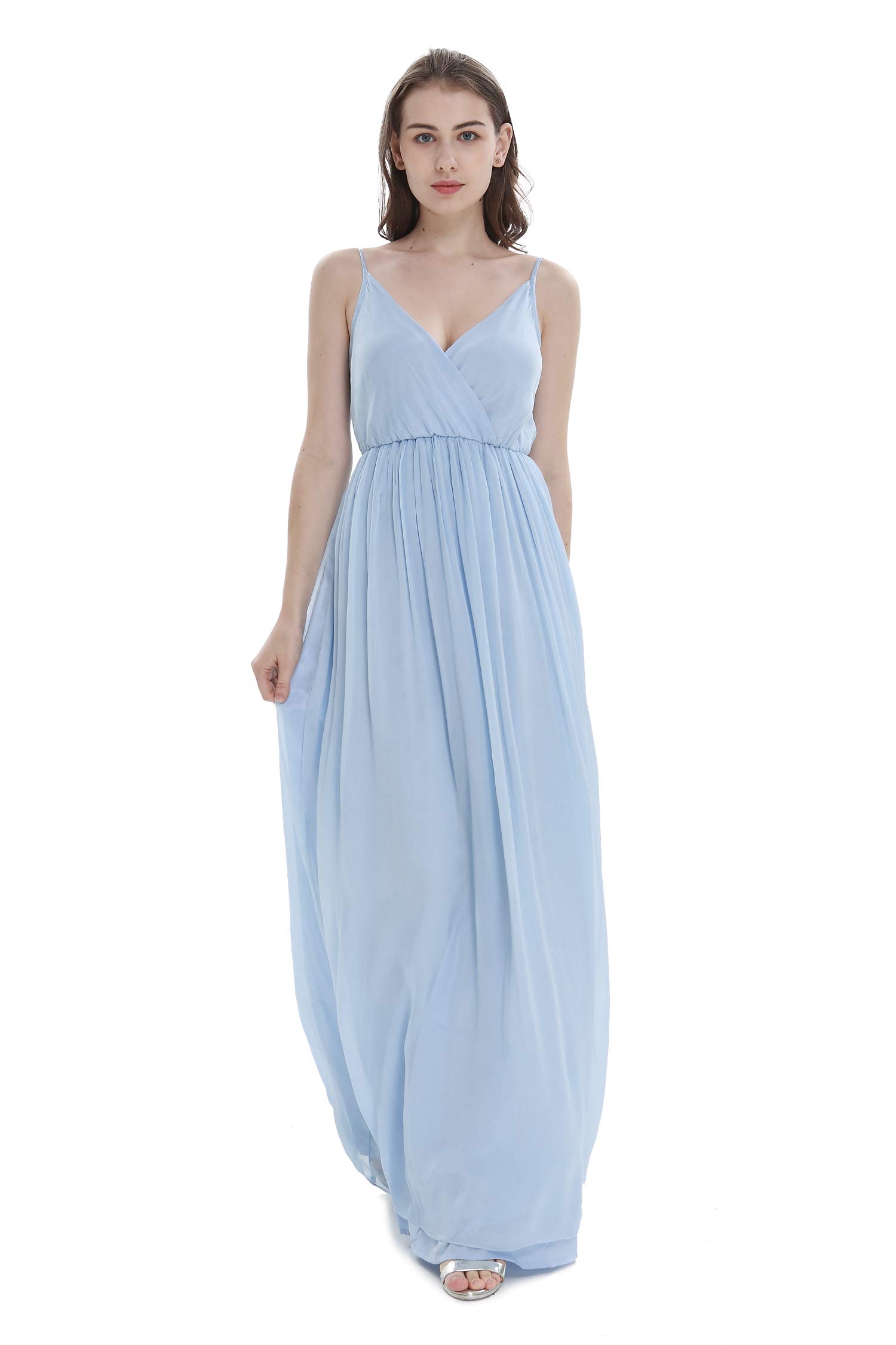 Periwinkle Blue Bridesmaid Dress for Beach Weddings - Hawaii Hangover Women's Flowy Maxi Dress | Perfect for Tropical Destination Weddings, Bridal Showers & Summer Parties