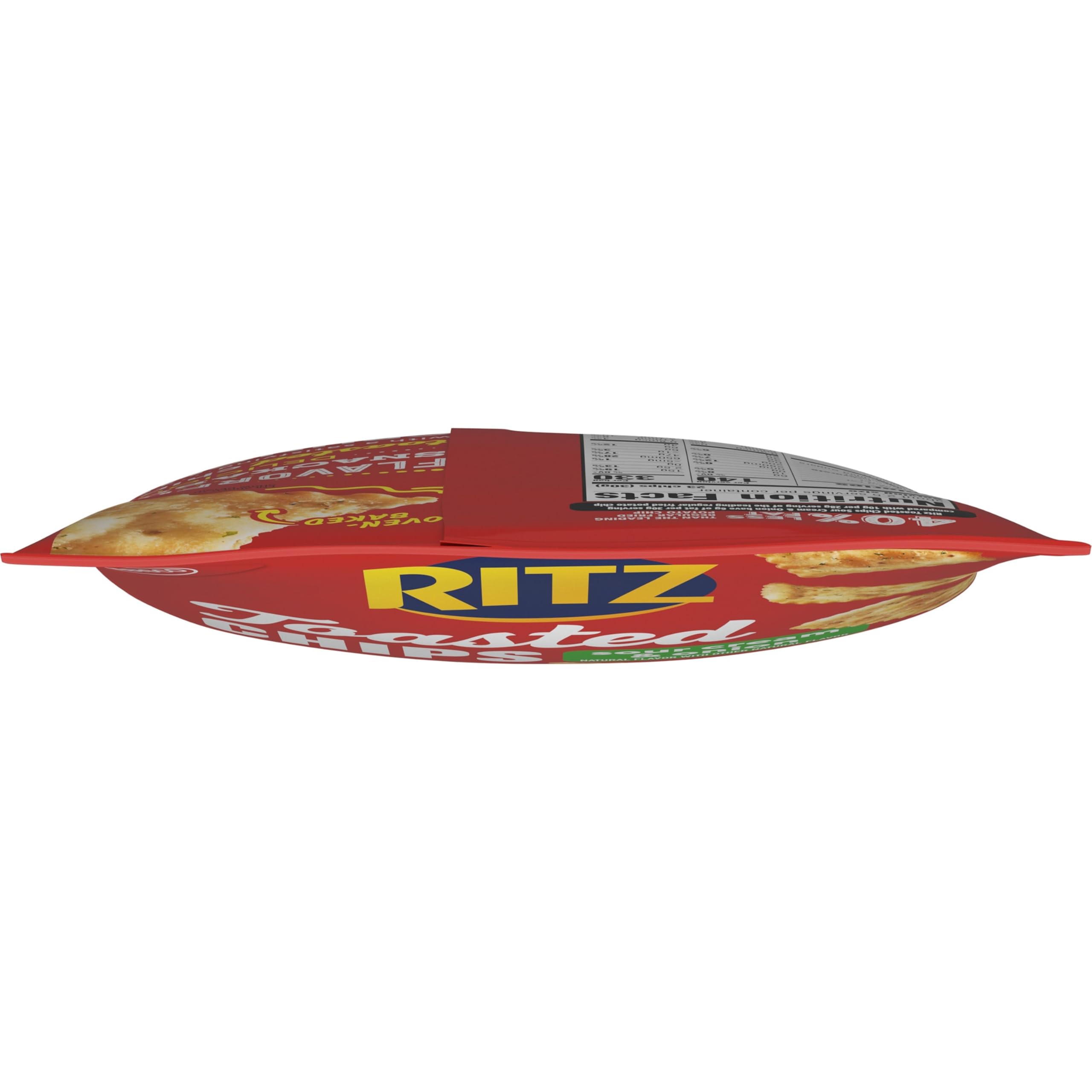 RITZ Toasted Chips Sour Cream and Onion Crackers - 12 Pack Bulk Snacks for Office, School & Travel | Crunchy Baked Snack Crackers for Parties, Lunch Boxes & On-the-Go