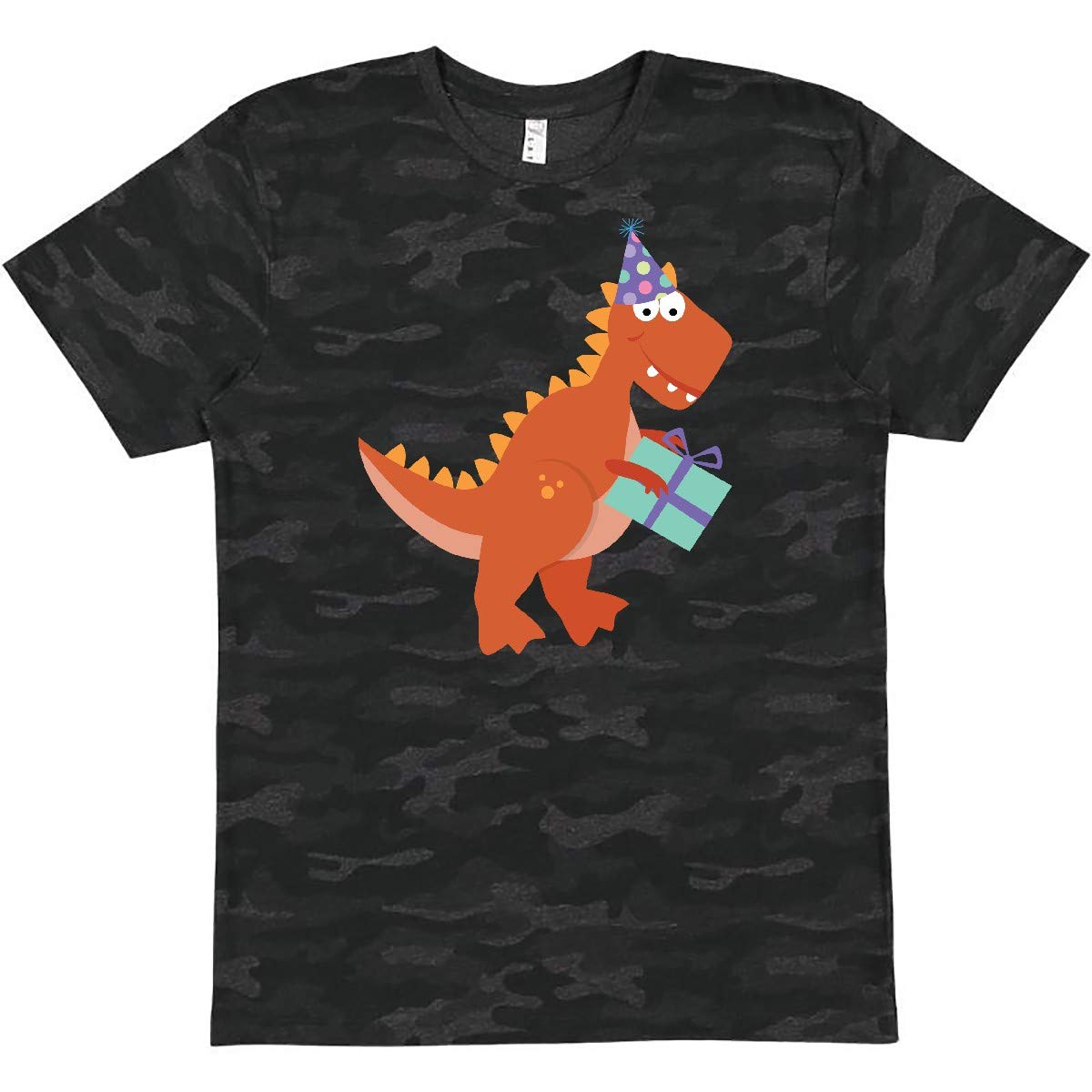 Inktastic Dinosaur Birthday T-Shirt for Kids - Cute Dino Graphic Tee for Boys & Girls - Fun Birthday Party Outfit, Gifts & Casual Wear