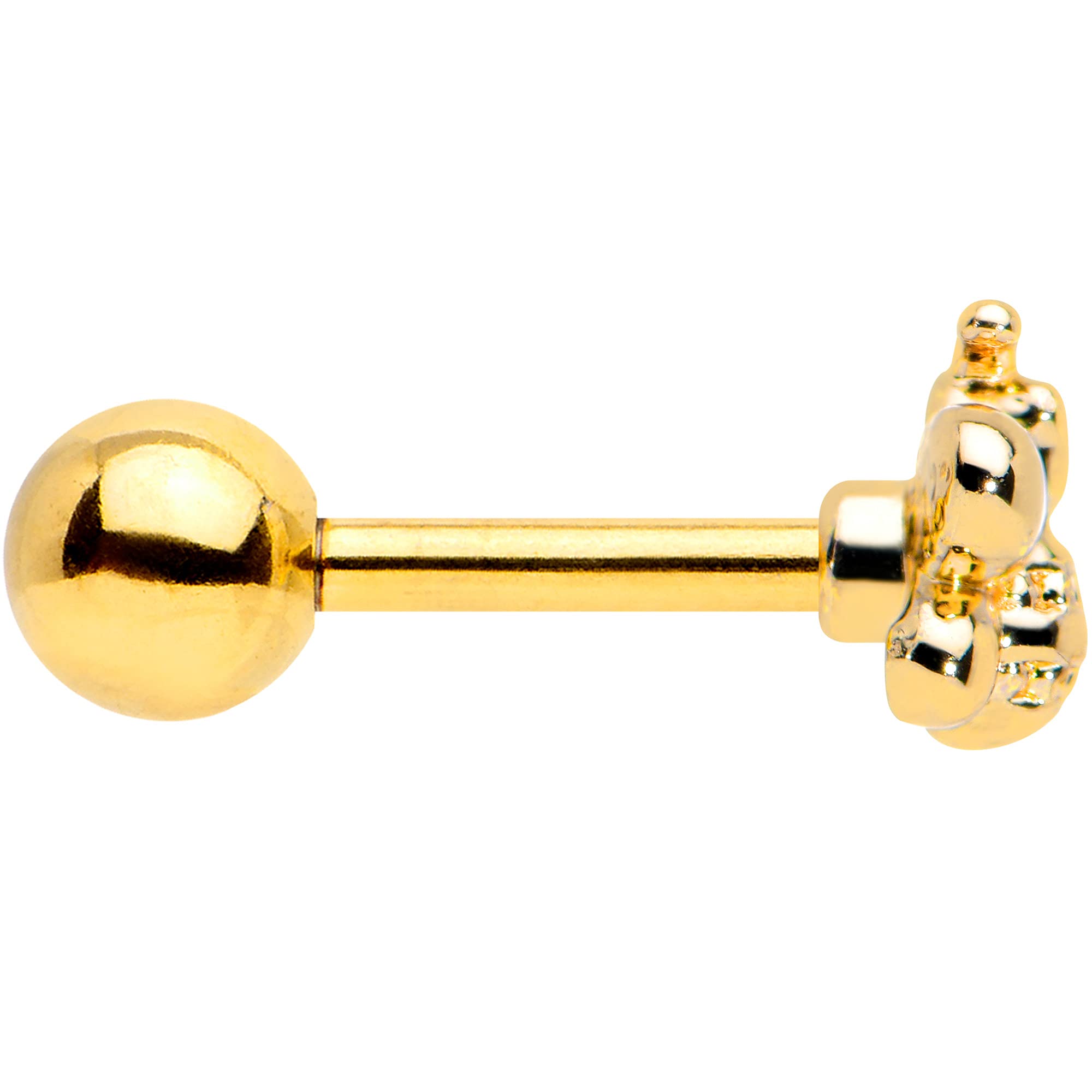 16G Stainless Steel Bee Cartilage Earrings for Women - PVD Coated Helix & Tragus Piercing Jewelry (1/4