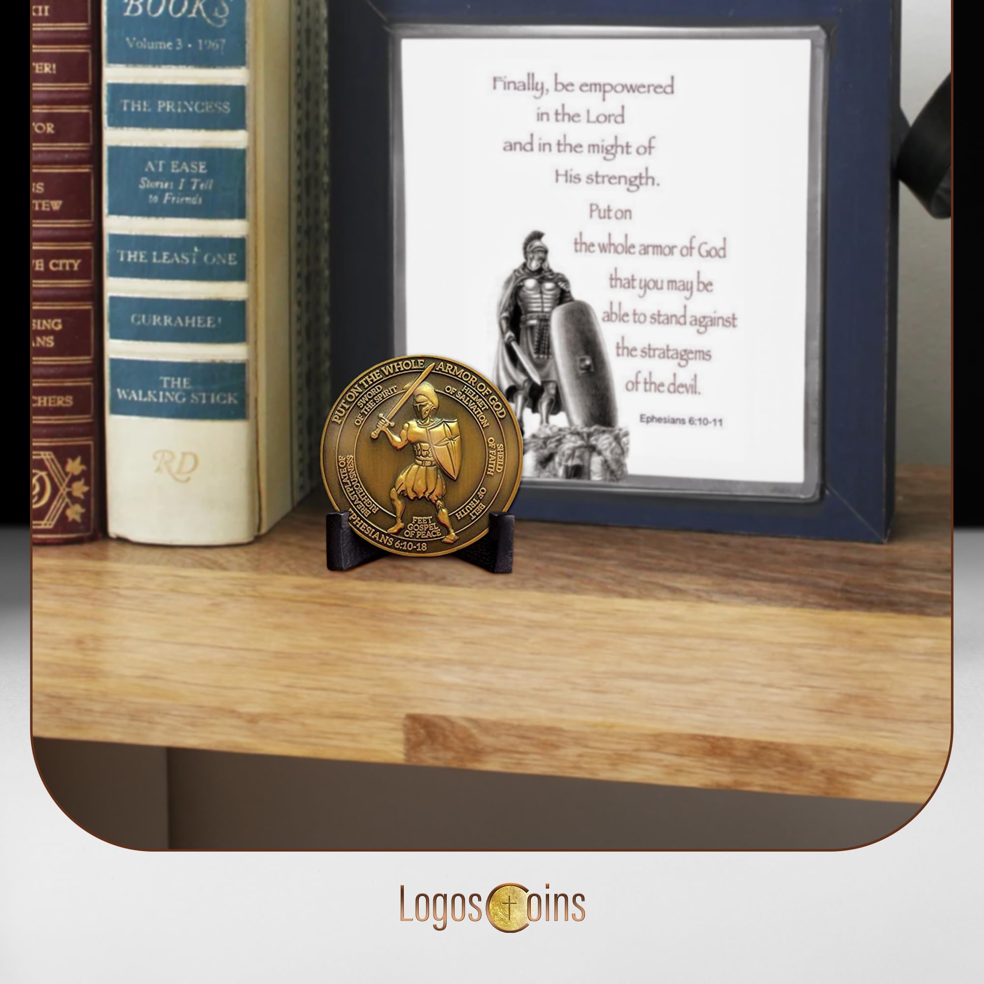 10pc Armor of God Challenge Coin Set - 1.75