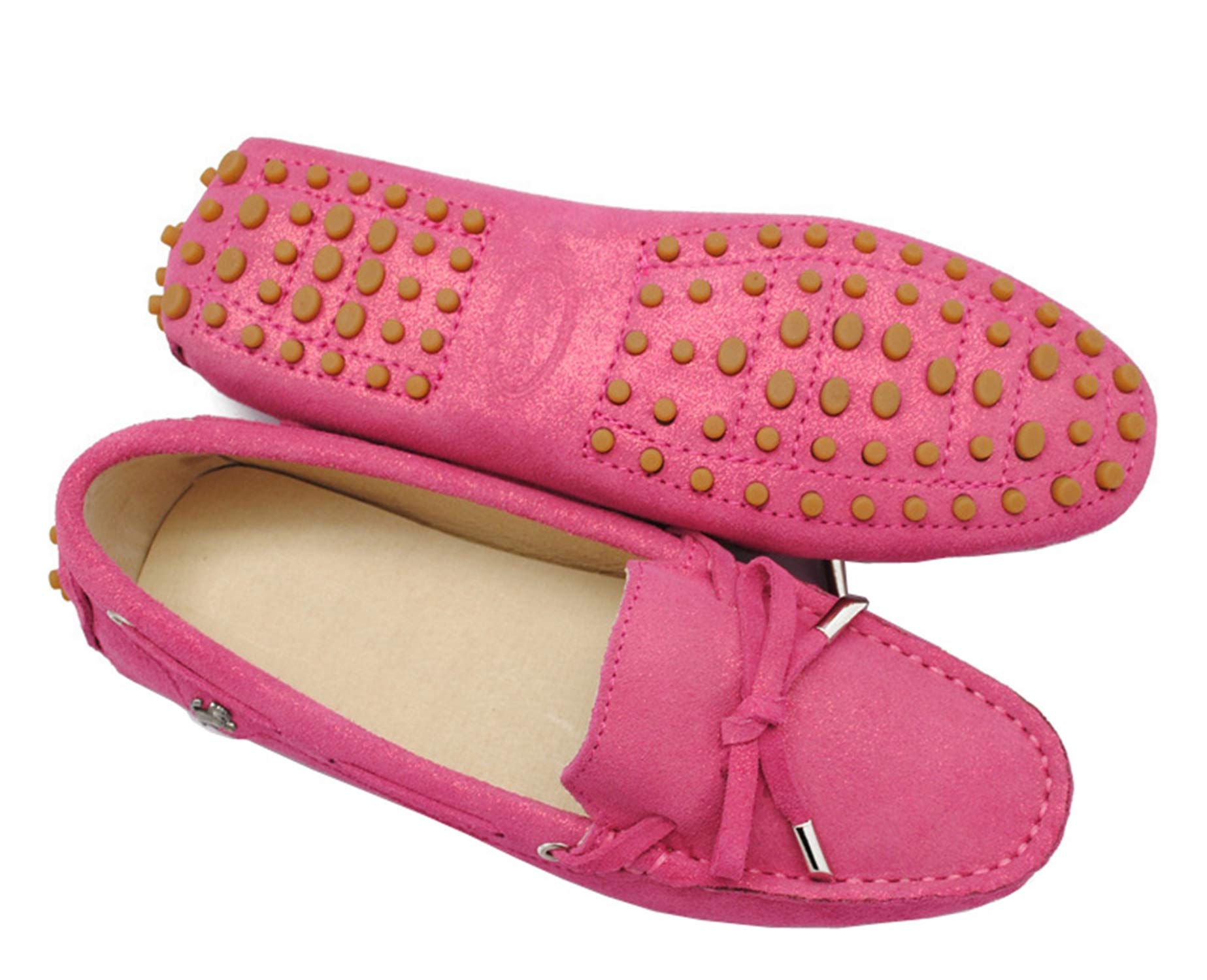Minishion Women's Glitter Boat Shoes YB9607 - Comfortable Dress Loafers for Casual Wear, Office & Party Occasions