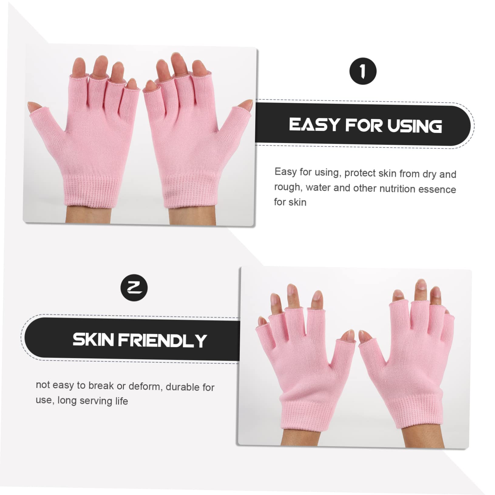 Beavorty Spa Moisturizing Gloves for Hands - Hydrating Gel Gloves for Dry Skin Care & Overnight Treatment | Perfect for Adults, Cracked Hands & Winter Hand Care Routine