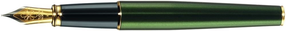 Premium Diplomat Excellence A2 Fountain Pen with Stainless Steel Fine Nib - Evergreen Gold Finish for Professional Writing, Calligraphy & Gift Giving