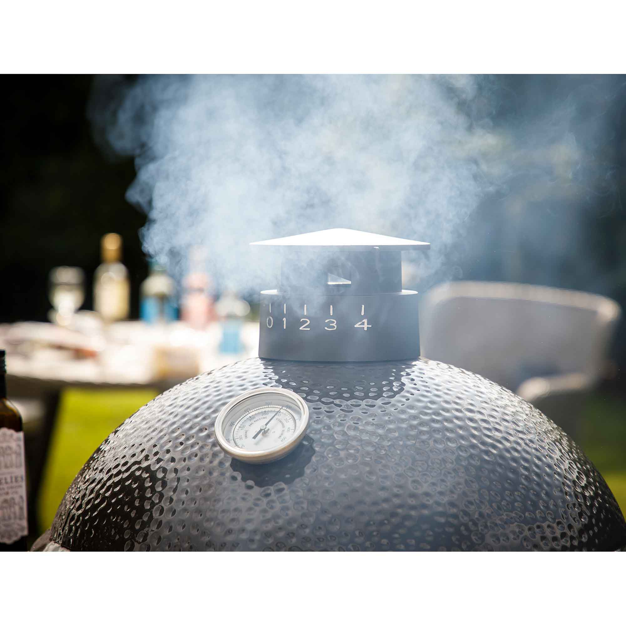 Premium Kamado Style Ceramic Charcoal Grill & Smoker - 22 Inch (56cm) Outdoor BBQ Oven with Wheels & Stand - Perfect for Backyard Grilling, Smoking, and Outdoor Cooking Parties