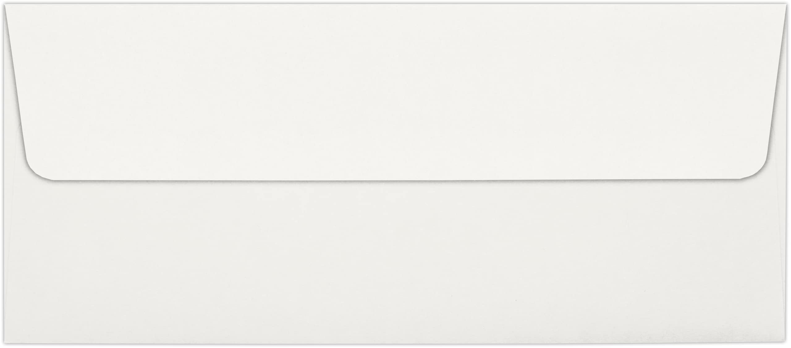 Premium #10 Square Flap Envelopes - 80 lb. 100% Cotton Natural White - 1000 Pack (4 1/8