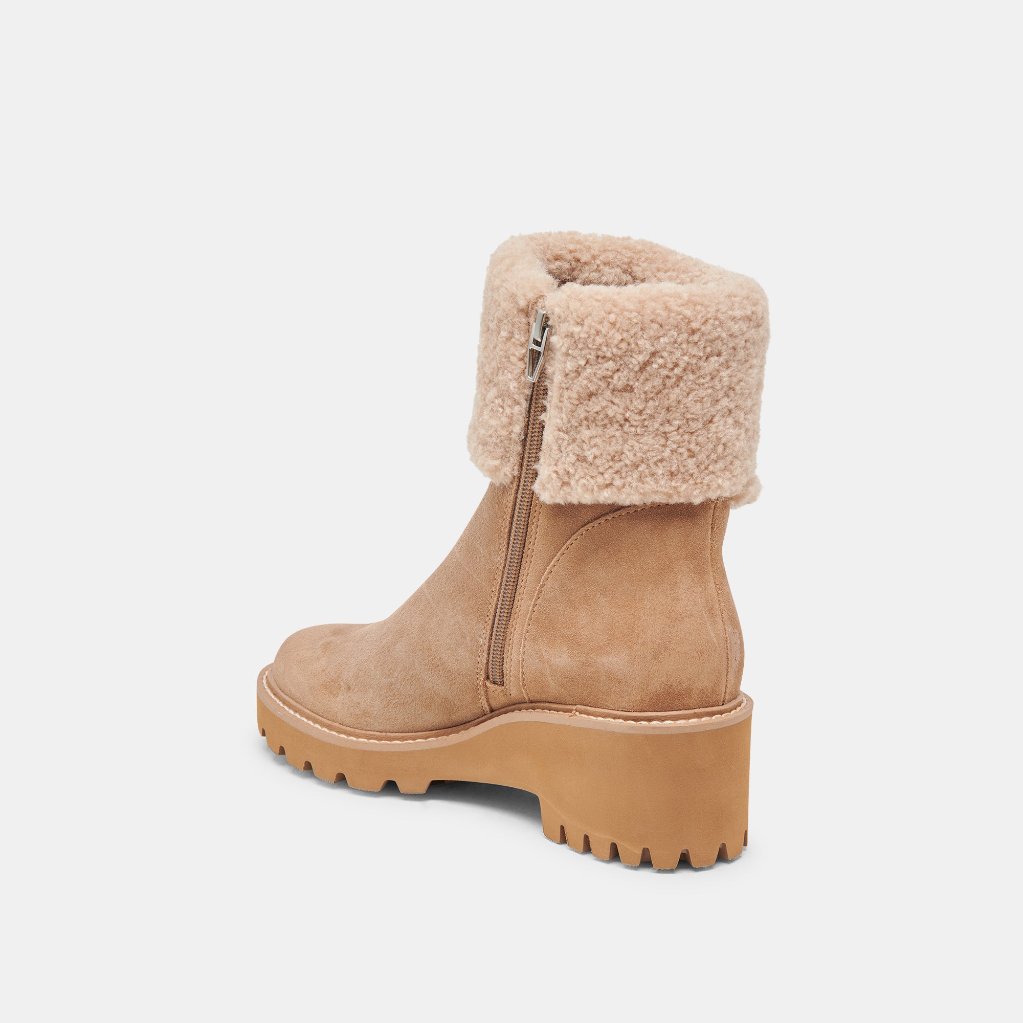 HUG H2O BOOTS MUSHROOM SUEDE - Waterproof Suede Boots for Women, Comfortable & Stylish Outdoor Hiking Shoes for Rainy Days and Winter Walking