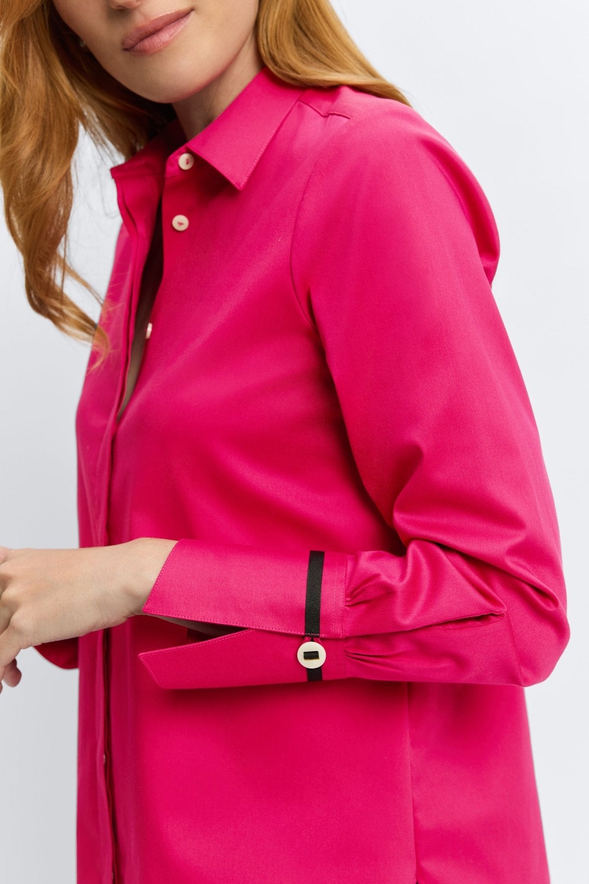 No Iron Stretch Matte Sateen Long Sleeve Shirt for Women - Wrinkle-Free Comfort Office & Casual Wear - Perfect for Business, Travel & Everyday Outfits