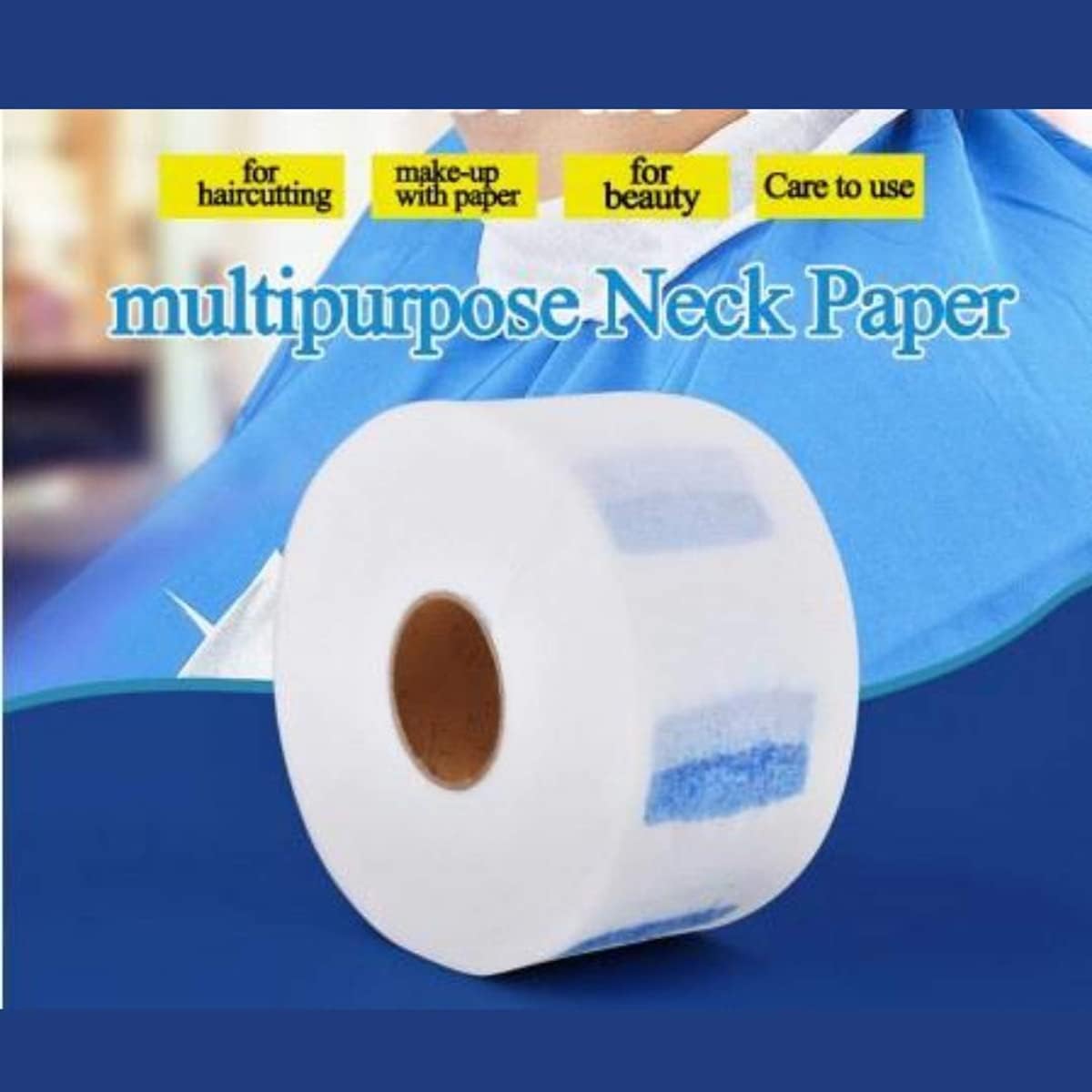 SPARKLINE Disposable Neck Ruffle Roll Paper Strip Tissue for Salon & Barber Shops | Hygiene Protection for Haircuts, Shaves & Beauty Services