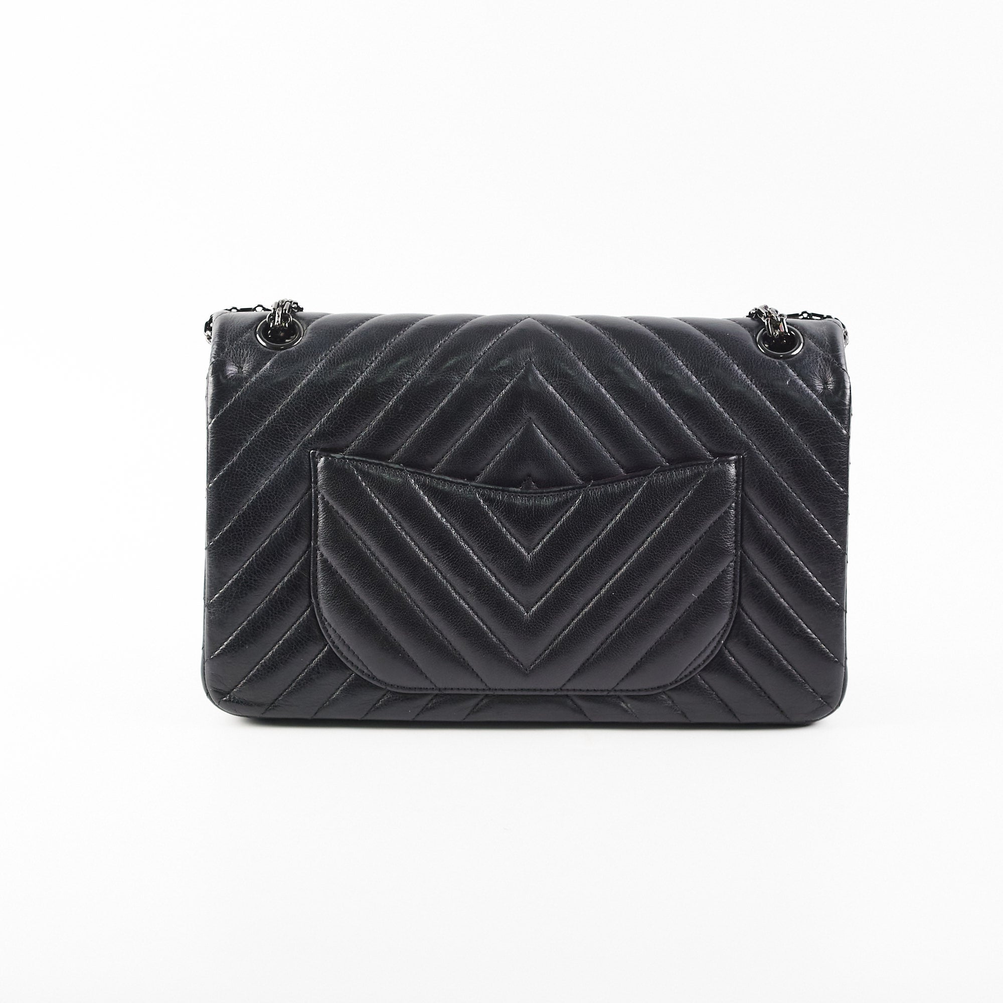 Chanel Reissue 226 Large Chevron Calfskin Leather Flap Bag - Luxury Designer Handbag for Women, Perfect for Evening Events & Special Occasions
