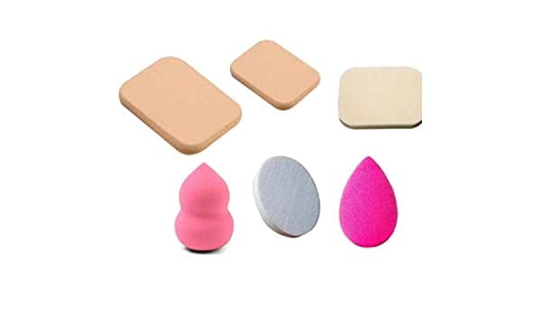 BELLAS 6-in-1 Makeup Sponge Beauty Blender Set for Women & Girls - 6 Pack Multicolor Cosmetic Sponges for Foundation, Concealer & Blending - Perfect for Daily Makeup & Professional Use