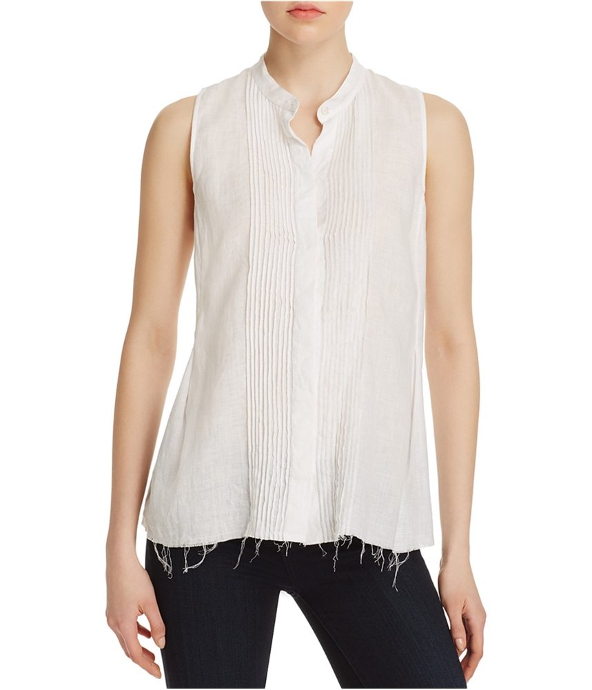 Theory Women's Reeta Soft Linen Shirt - Breathable & Comfortable Button Down Blouse for Work, Casual & Summer Outfits