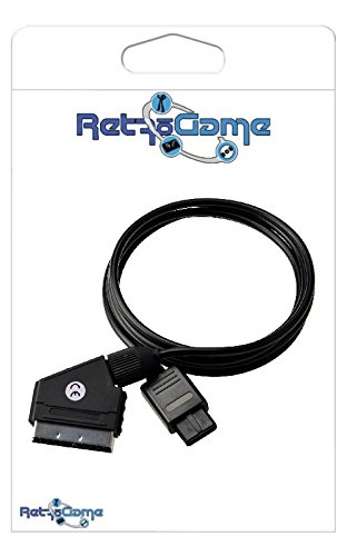 RGB SCART Cable for Gamecube, SNES, N64 - High-Quality AV Cable for Retro Gaming Consoles - Perfect for Classic Nintendo Gaming Setup