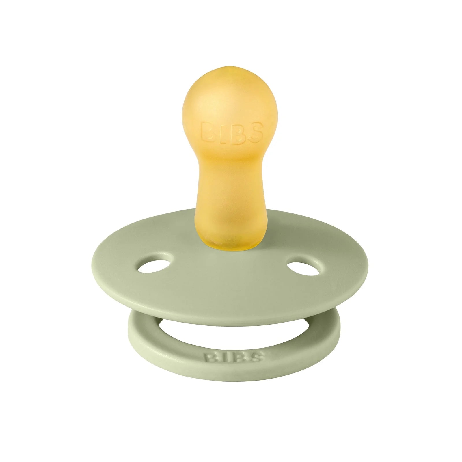 Bibs Studio Collection Color Pacifier Clip - Sage Green | Baby Pacifier Holder for Strollers, Car Seats & Diaper Bags | Soft Silicone Teether for Newborns & Infants