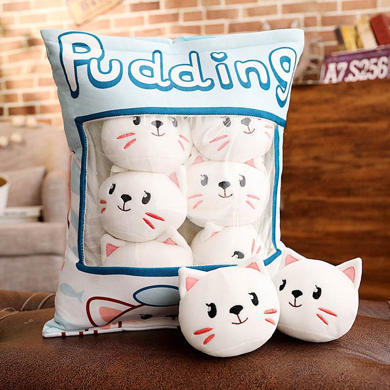 Soft Squishy Mochi Plushie Toy Set - 6 Pack Cute Kawaii Stress Relief Pillows for Kids & Adults | Perfect for Home Decor, Office Desk, Car Seat & Anxiety Relief Gifts