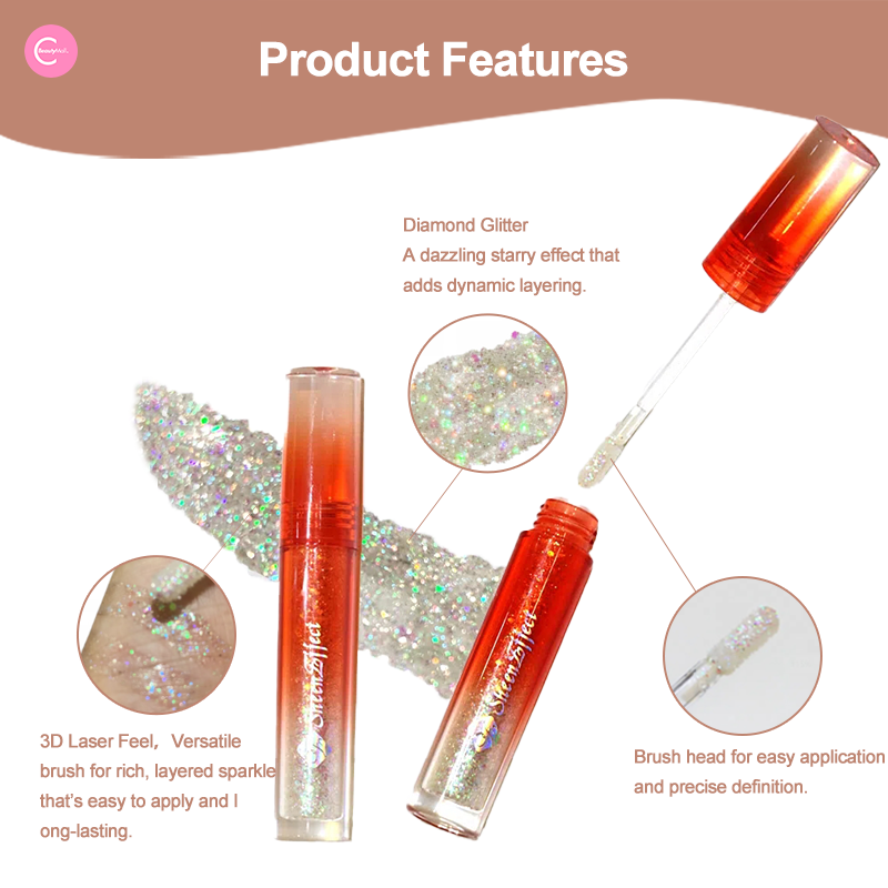 SheenEffect Diamond Luster Liquid Eyeshadow - Long Lasting Shimmer Makeup for Day & Night Wear - Perfect for Parties, Weddings and Special Occasions
