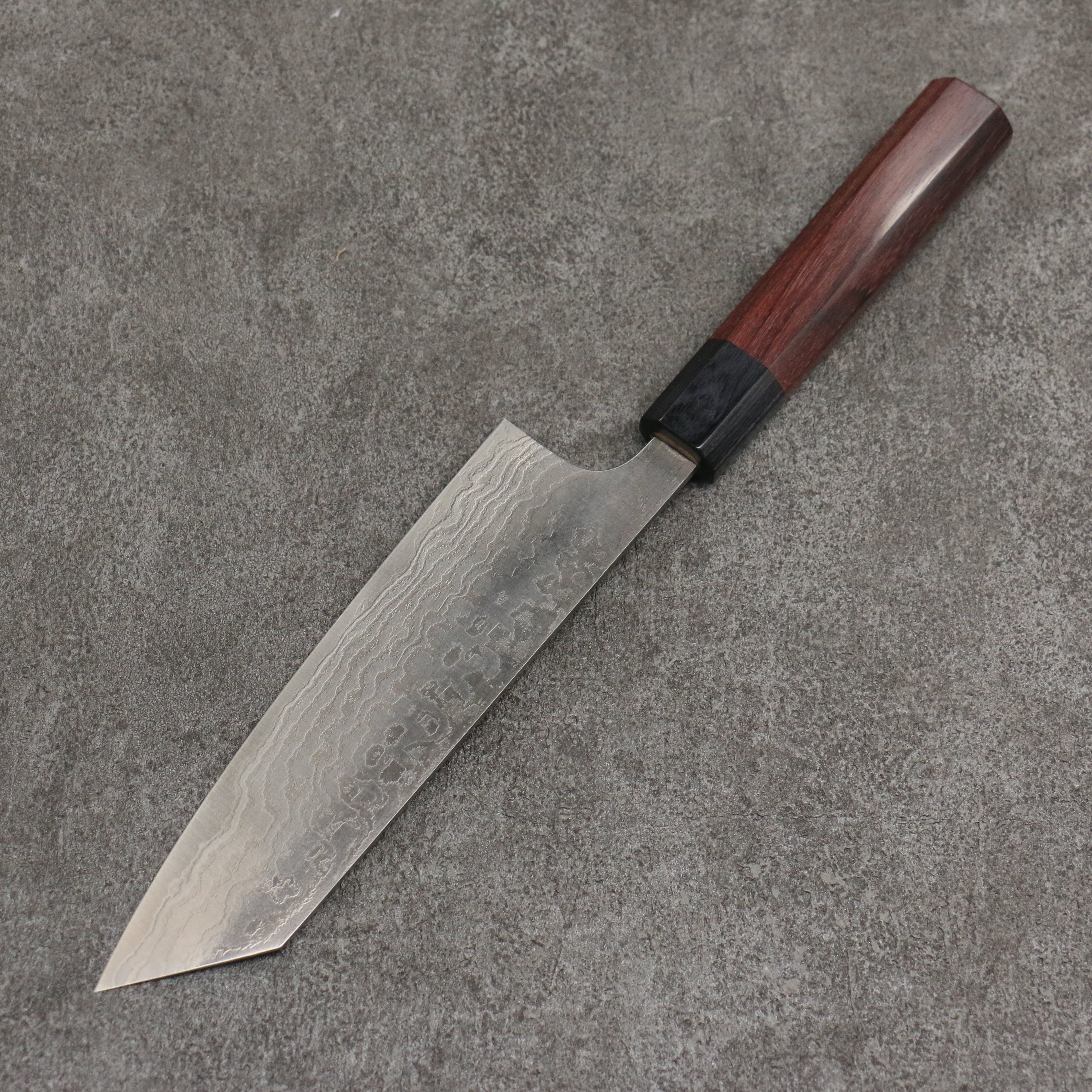 Premium Nao Yamamoto SG2 Damascus Bunka Knife 165mm - Japanese High Carbon Steel Blade with Rosewood Handle & Black Pakka Wood Ferrule - Perfect for Sushi, Vegetables & Precision Cutting