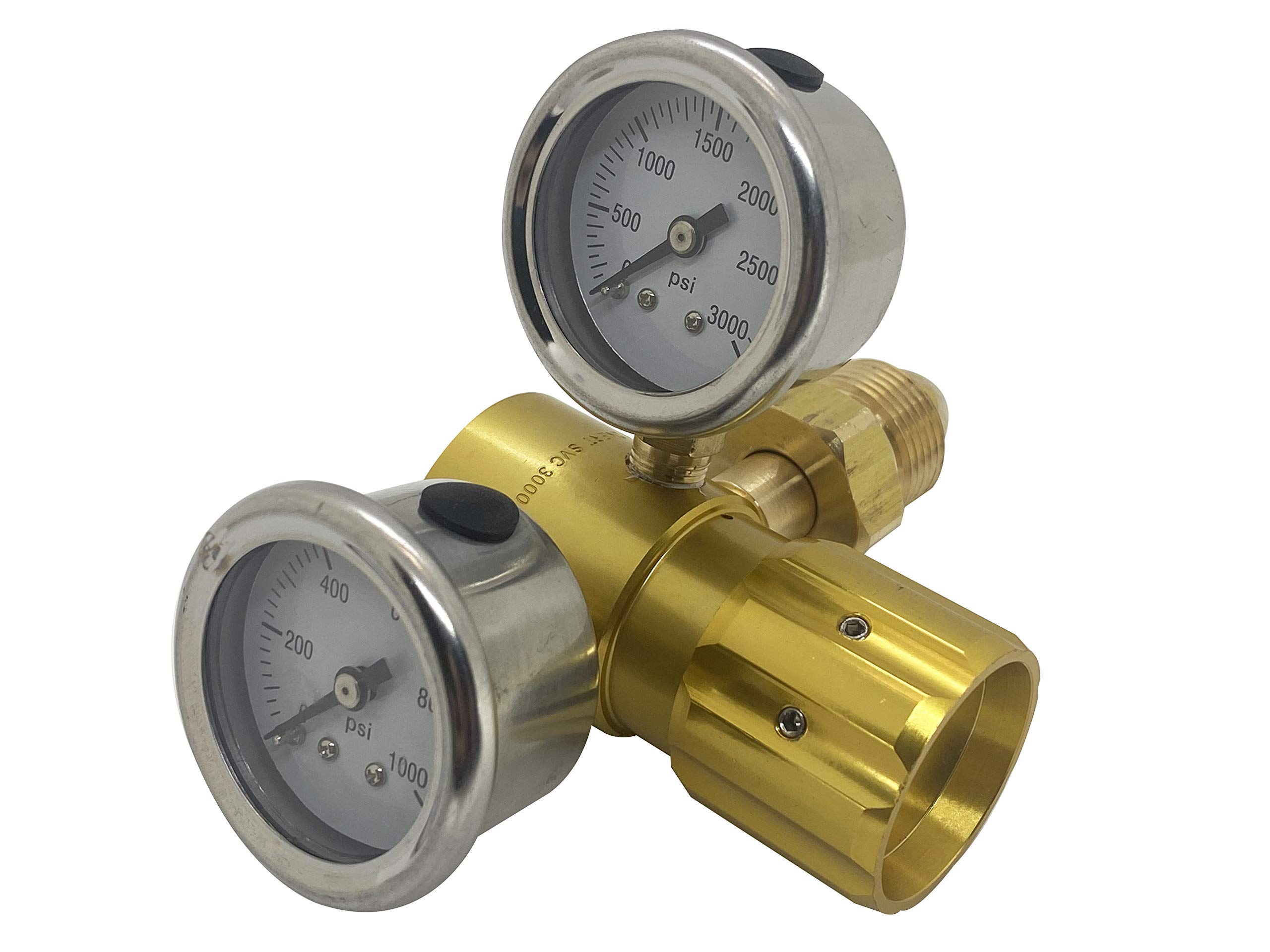 High Performance Compact Aluminum Nitrogen Regulator 0-600 PSI - Perfect for HVAC Purging, Tire Inflation, Shock Absorbers & Industrial Applications