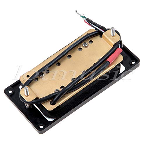 Blue Pearl Electric Guitar Double Coil Pickup Set - Neck & Bridge Position Humbucker Pickups for Rock, Blues & Metal Music Performance