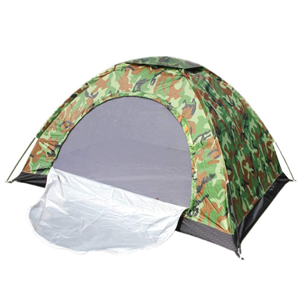 1 Person Lightweight Camping Tent with Mosquito Net Door - Easy Setup, Portable for Outdoor Hiking, Backpacking & Fishing | Perfect for Solo Campers, Beach Trips and Backyard Use