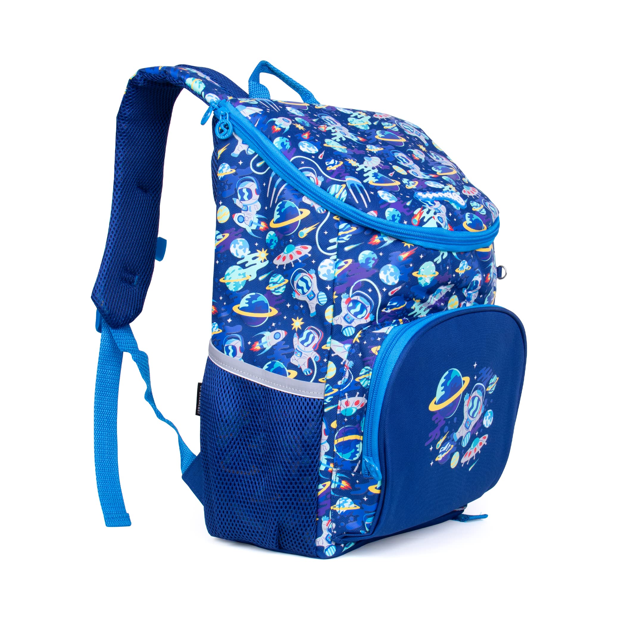 SOFAB 15 Inch Kids Backpack - 600D Polyester School Backpack for Boys & Girls, Lightweight Durable Travel Backpack for Preschoolers - Perfect for School, Day Trips & Outdoor Adventures (Blue)