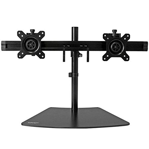 Dual Monitor Stand Mount - Adjustable VESA Desk Mount for 13-32 Inch Screens | Ergonomic Space-Saving Solution for Home Office & Gaming Setup