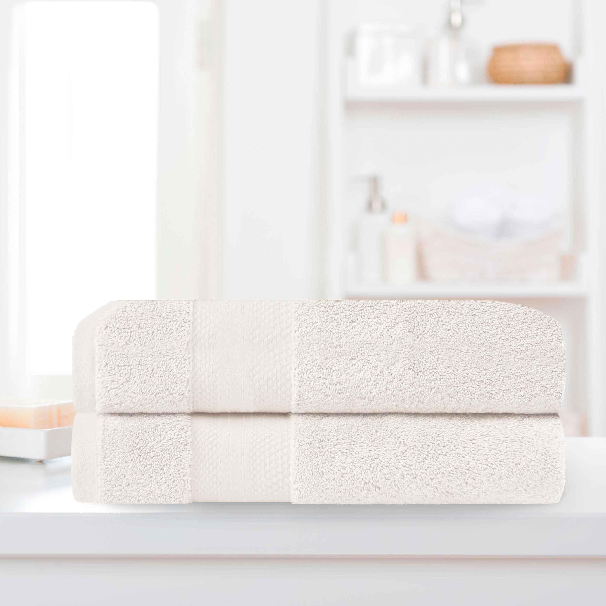 Premium Turkish Cotton Bath Towel Set - Ultra Soft & Absorbent 2-Piece Bath Sheets for Spa, Gym & Luxury Bathroom Use