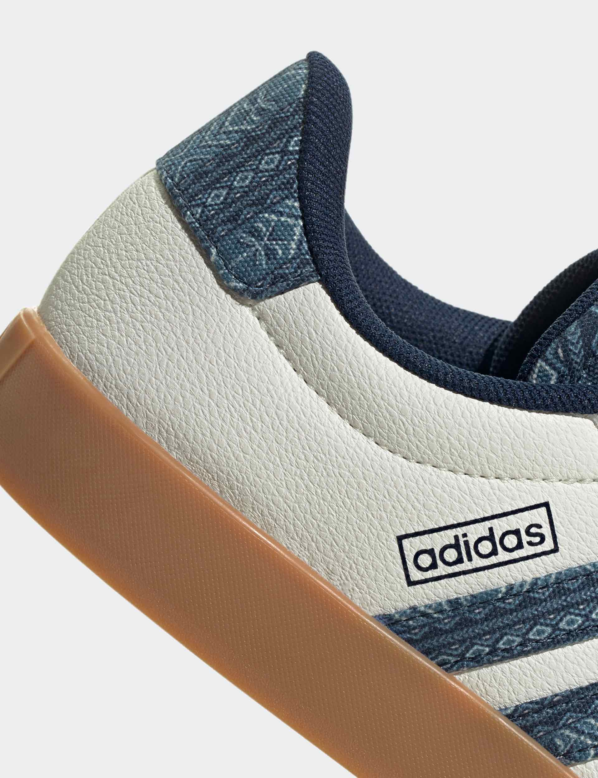 VL Court 3.0 Shoes for Men & Women - Off White/Night Indigo/Gum10 - Premium Comfort Sneakers for Running, Walking & Casual Wear