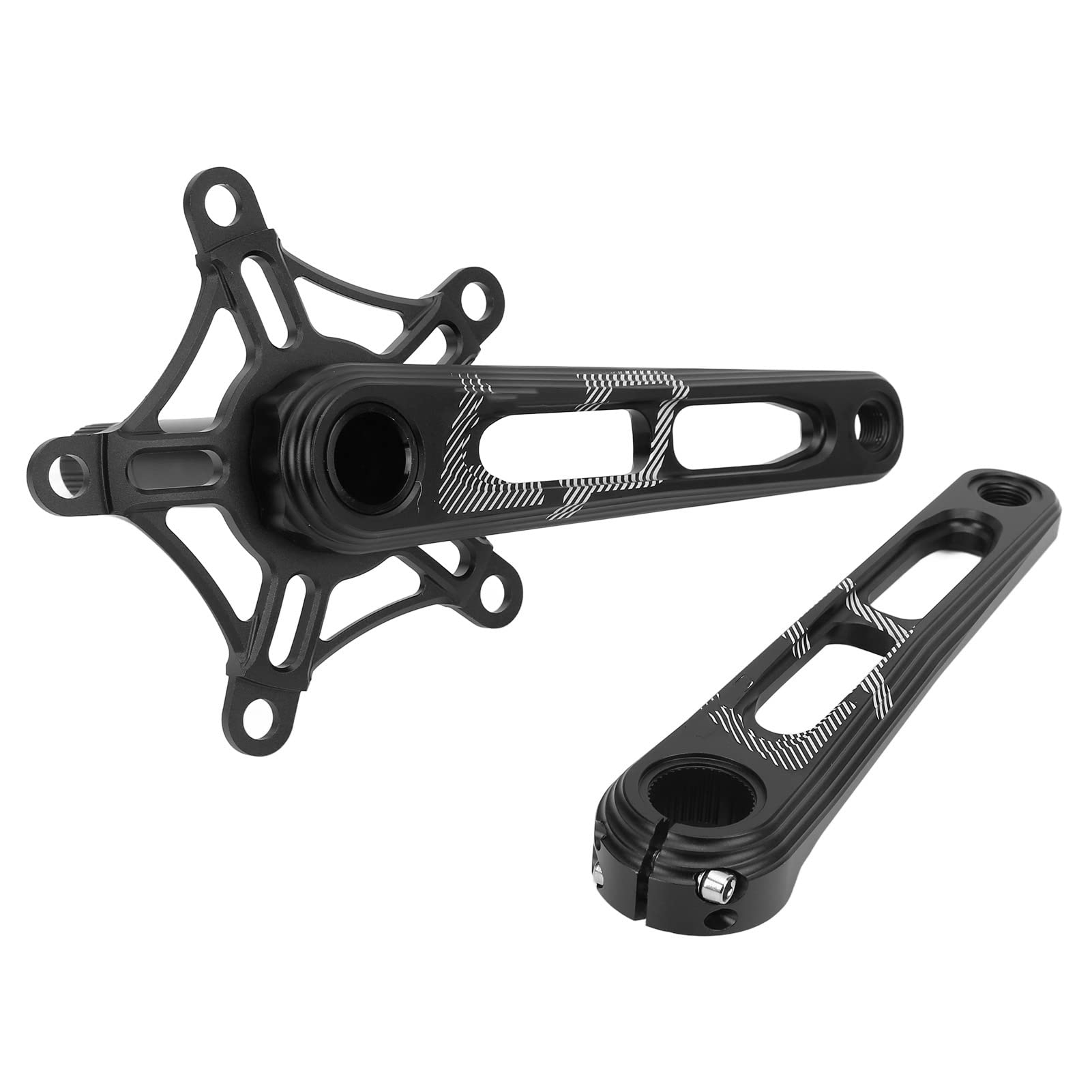Lightweight Hollow Aluminum Alloy Folding Bike Crankset - 130 BCD, High Strength & Compression Resistant for Road Bikes & Commuting | Perfect for Urban Cycling & Outdoor Adventures