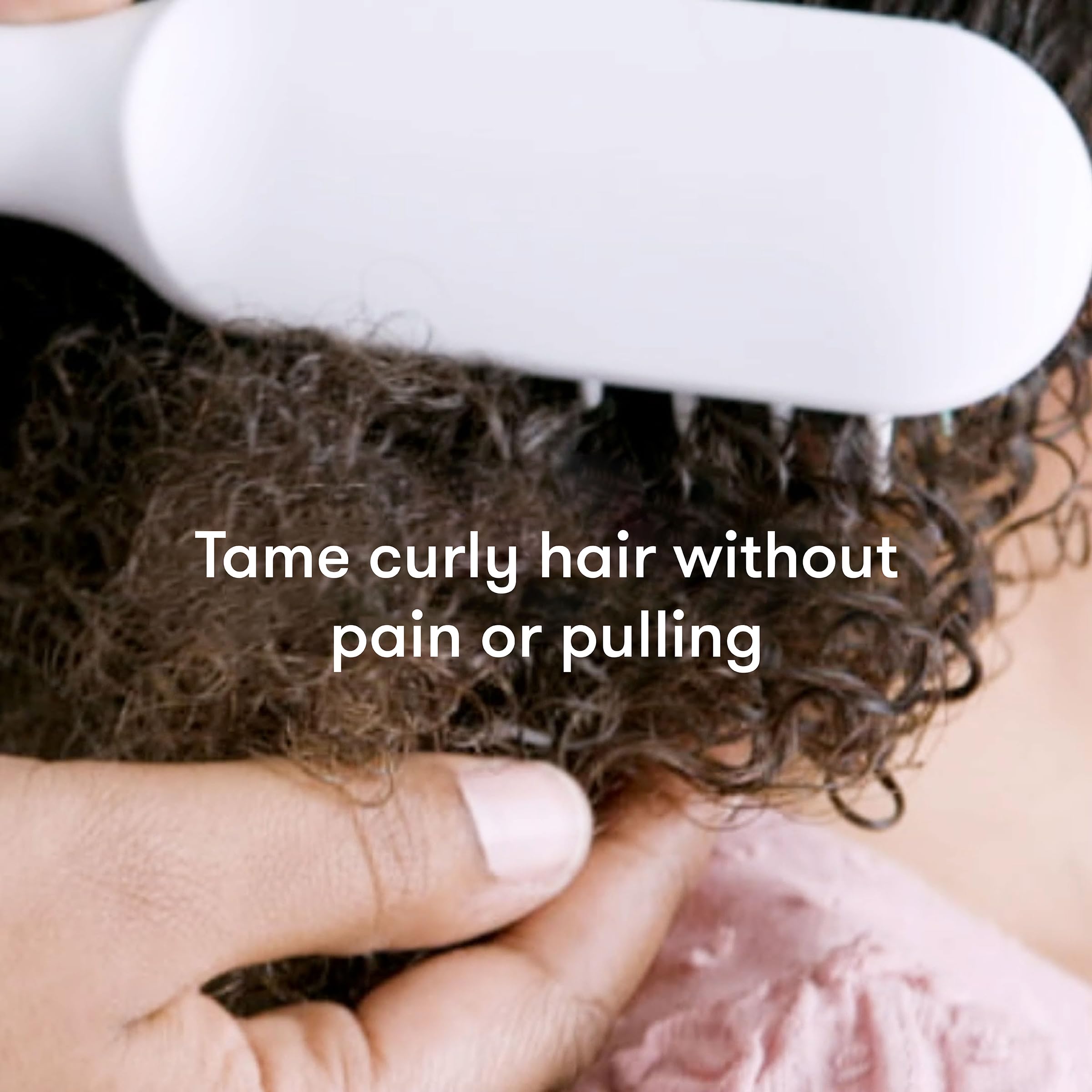 Frida Baby Toddler Hair Brush - Strong Bristle Brush for Thick & Curly Hair | Wet or Dry Use | Detangling Hairbrush with Storage Case | Perfect for Daily Grooming & Travel