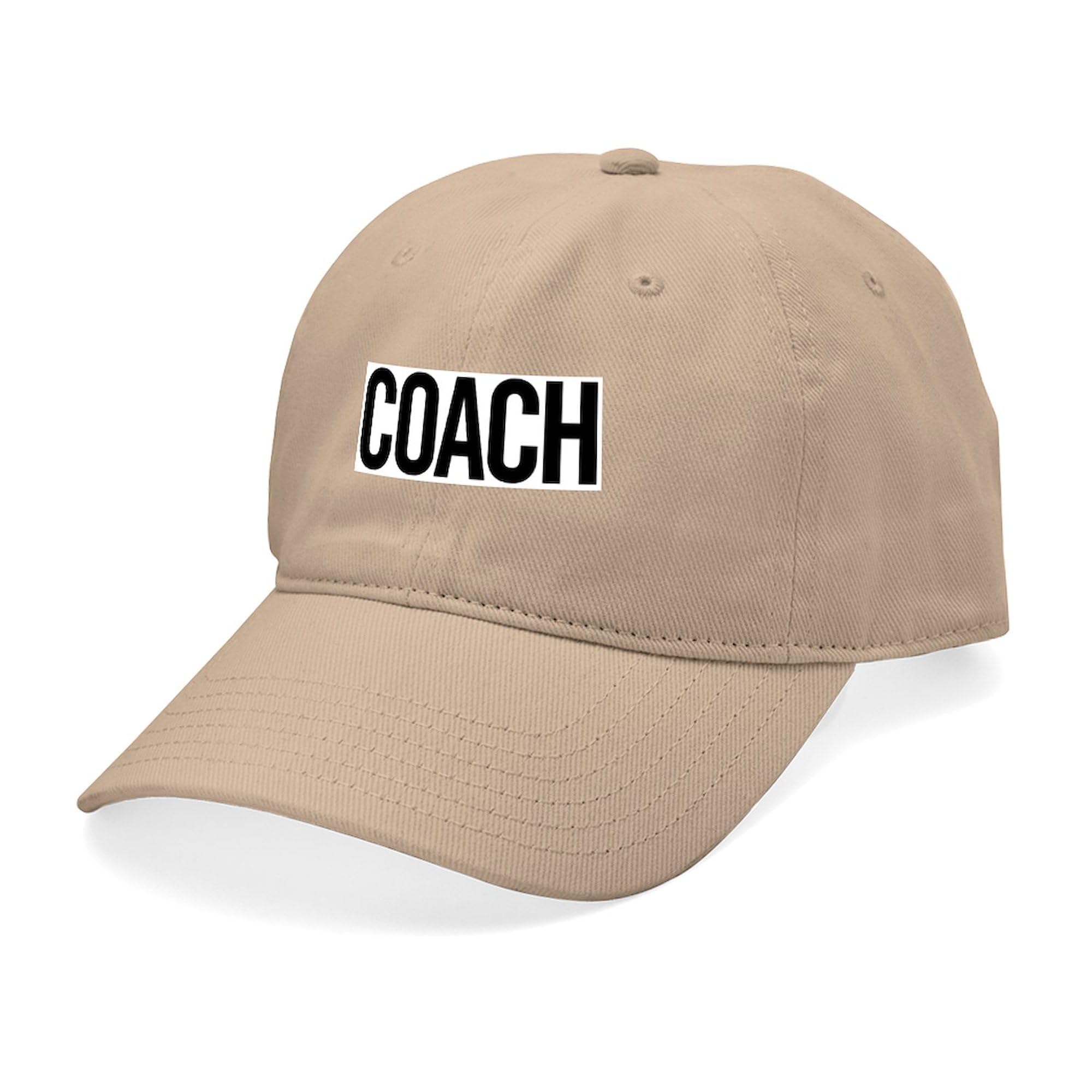 Coach Black Adjustable Baseball Cap for Sports & Outdoors