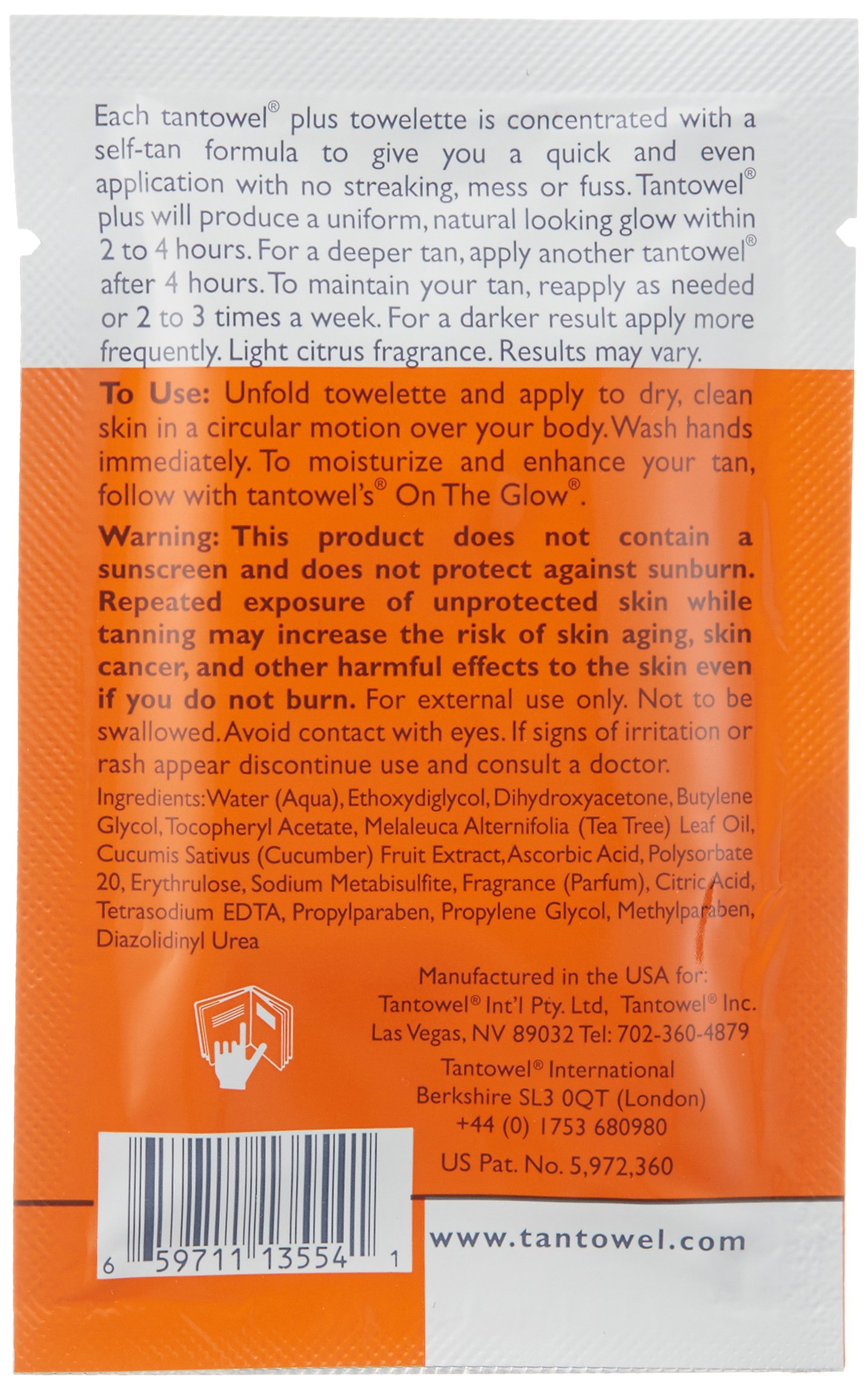 Tan Towel Half Body Plus Self-Tan Towelettes 50 Pack - Natural Sunless Tanning Wipes for Face & Body - Easy At-Home Glow for Parties, Vacations & Special Occasions