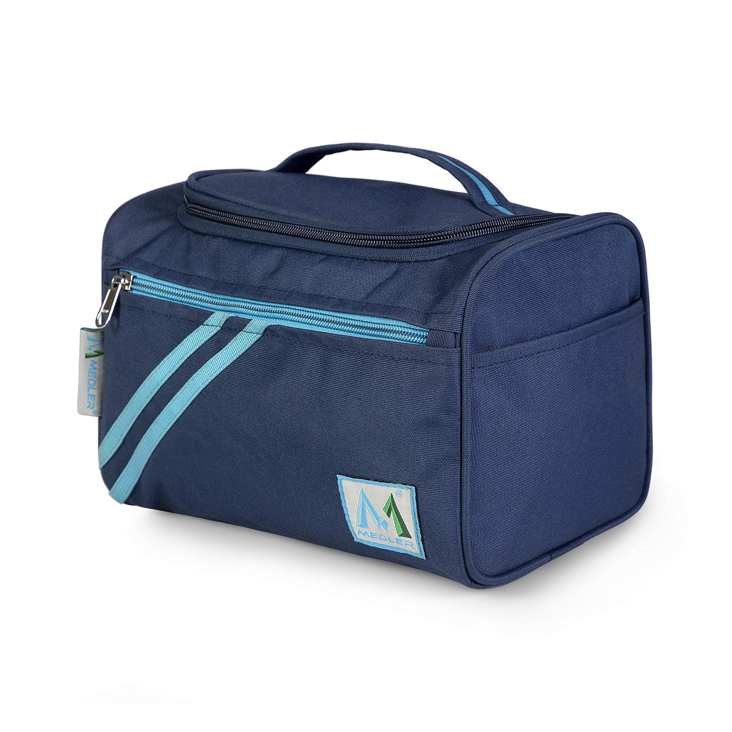 Waterproof Cosmetic Organizer Bag for Women - Travel Makeup Pouch with Zipper for Cosmetics, Brushes & Accessories | Portable Toiletry Bag for Travel, Gym & Daily Use (Blue)