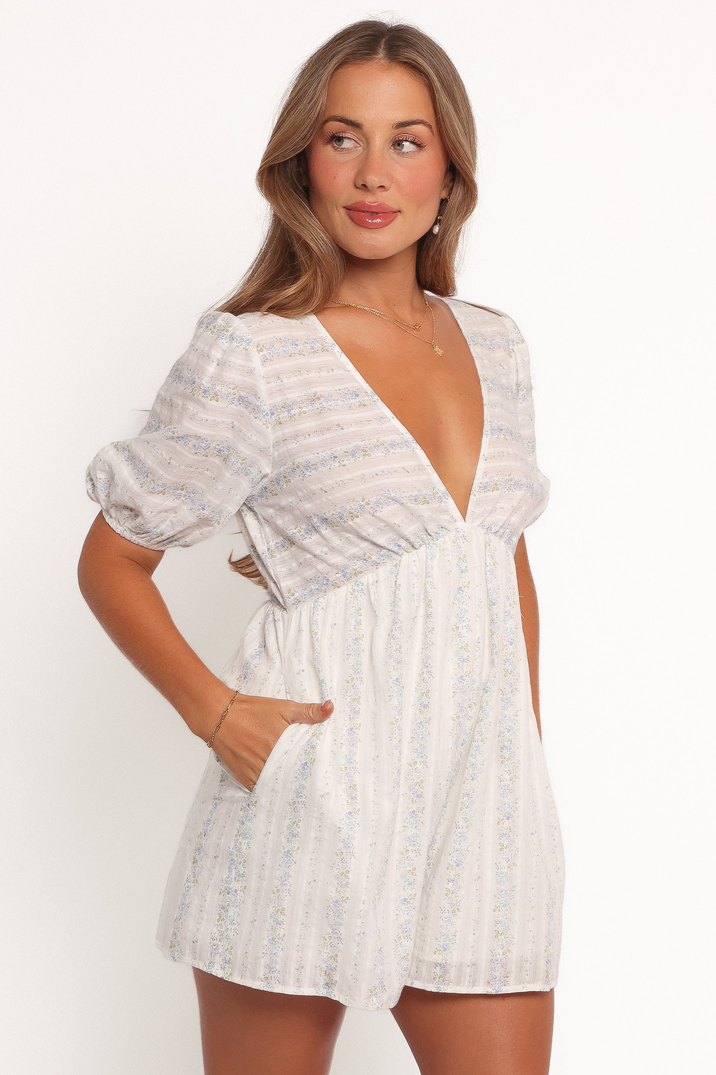 Aisley Romper for Women - White Summer Jumpsuit | Casual & Chic Outfit for Beach, Vacation & Outdoor Activities