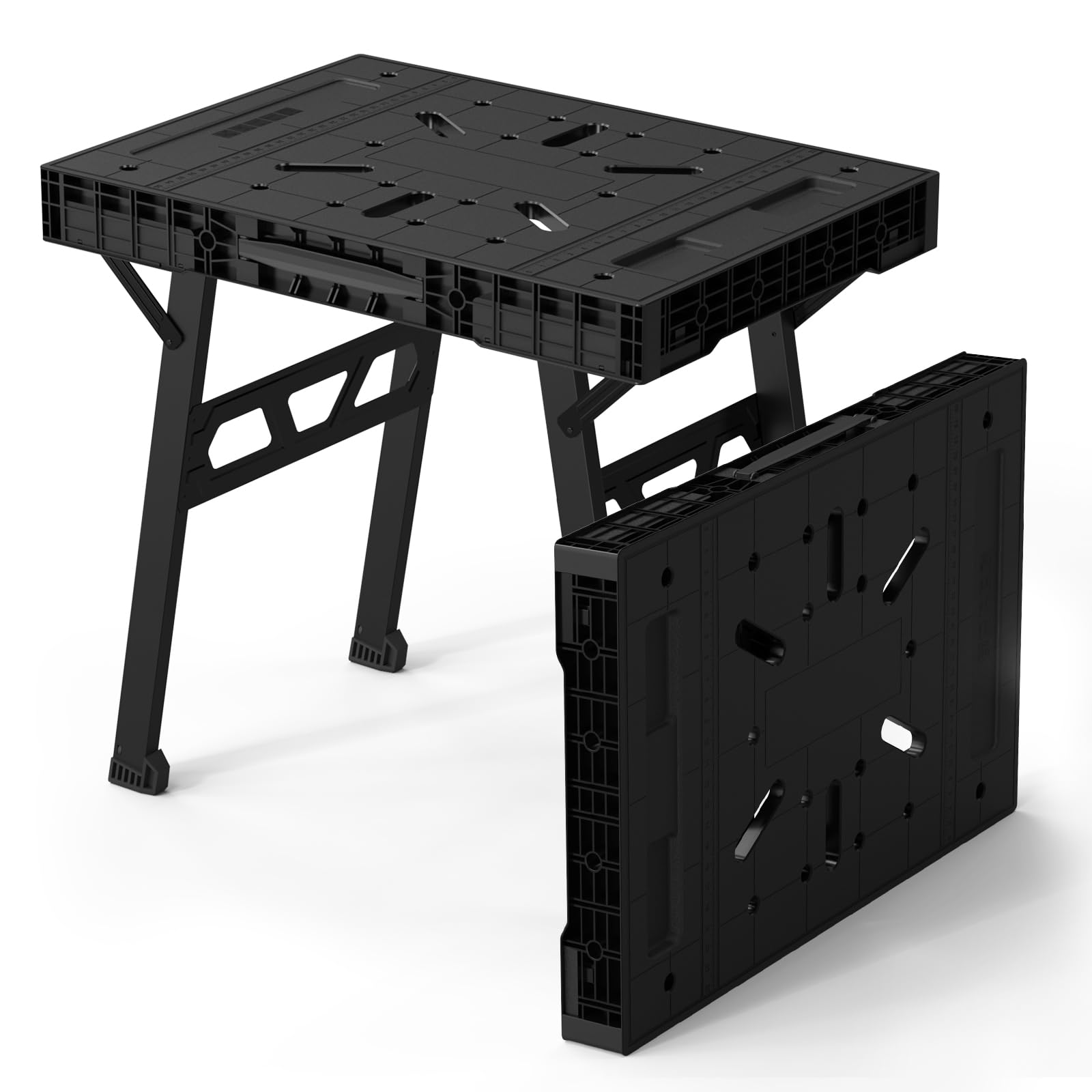 2-in-1 Portable Folding Work Table & Workbench - 34