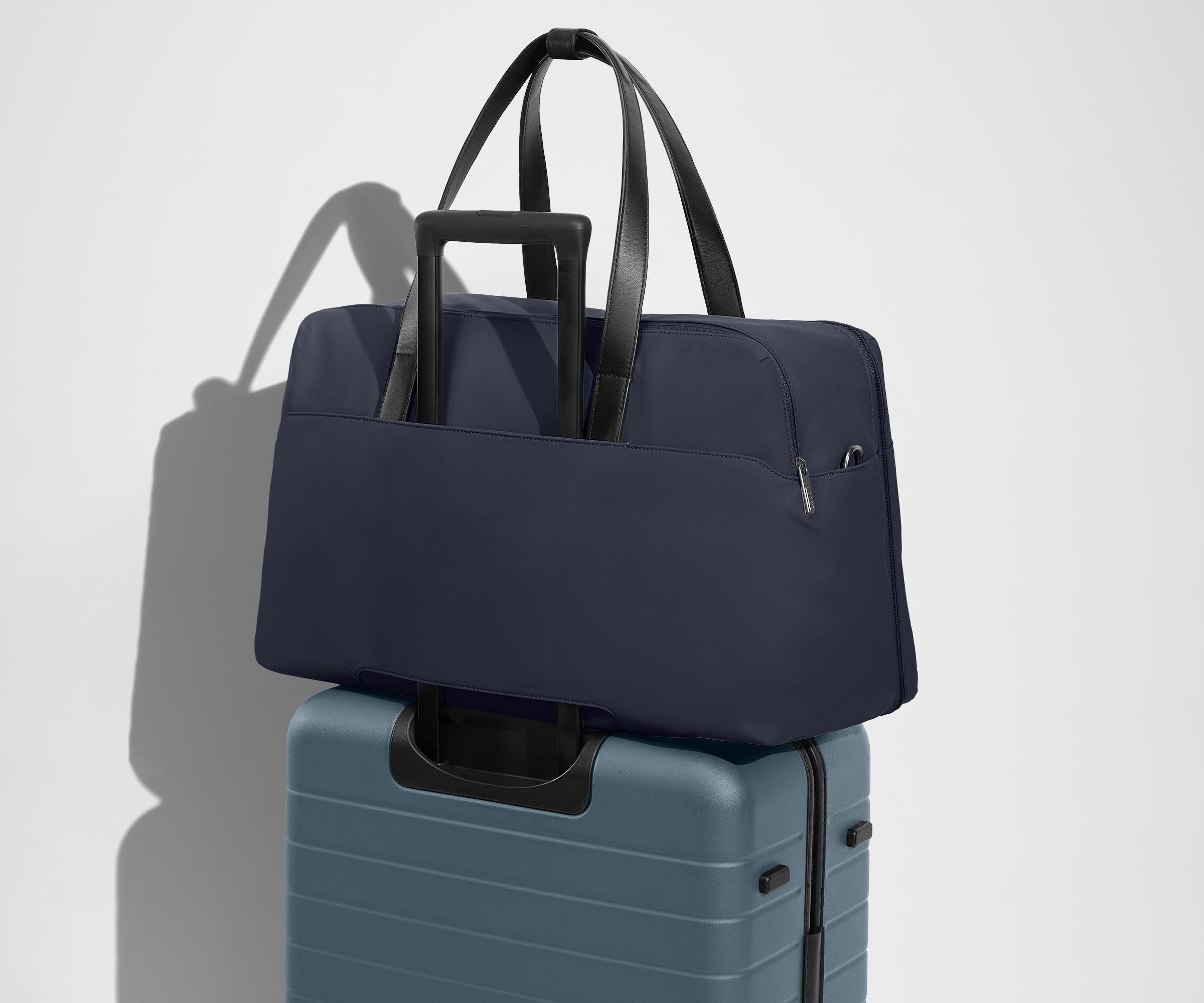 The Weekender Duffle Bag in Navy Blue - Perfect for Travel, Gym & Weekend Getaways