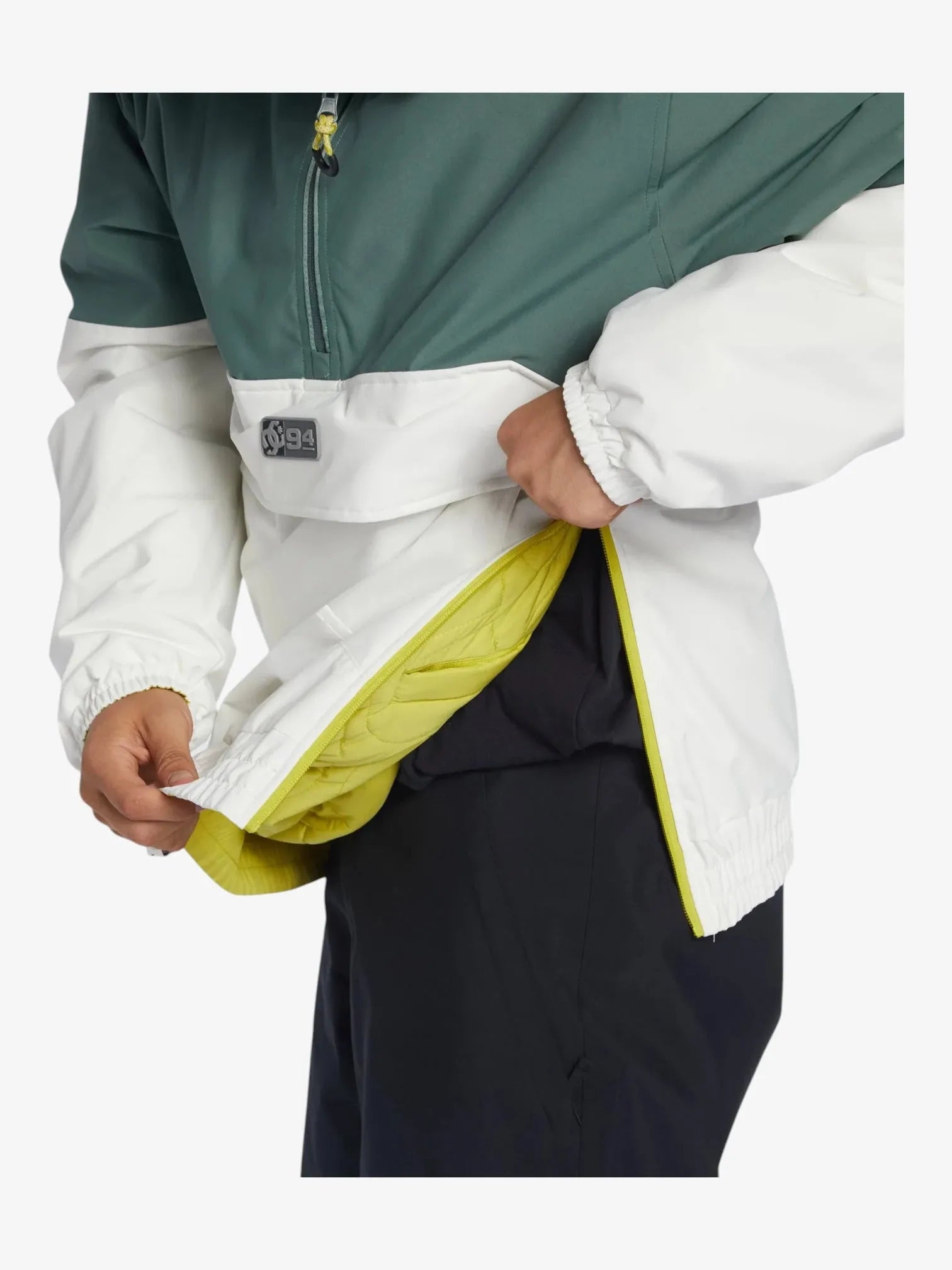 DC Snow Nexus Green & White Winter Jacket - Waterproof, Windproof, Insulated for Skiing, Snowboarding & Outdoor Adventures