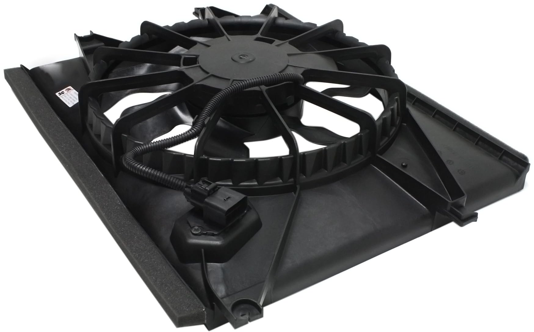 Evan Fischer Cooling Fan Assembly Compatible with 2010-2011 Kia Soul - KI3115129 Replacement Part | Perfect for Engine Overheating Prevention & Summer Driving