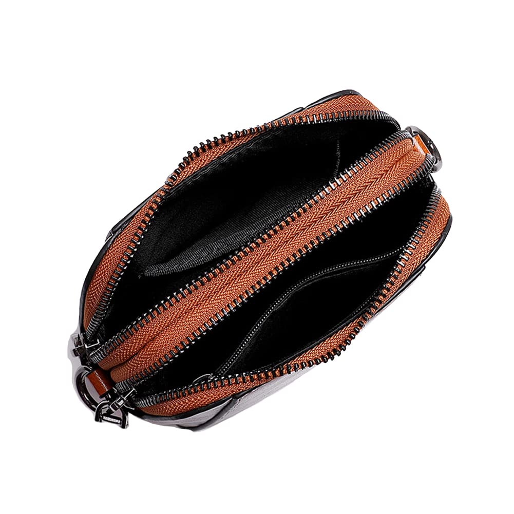 Yohora Genuine Leather Crossbody Bag for Women - Small Shoulder Purse with Phone Wallet Pocket (Perfect for Work, Travel & Everyday Use)
