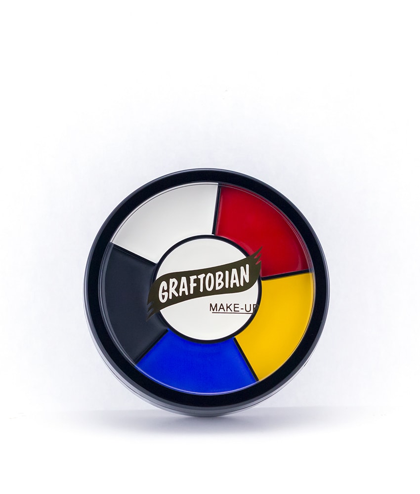 Professional Clown Makeup Wheel Palette - Vibrant Colors for Face Painting & Costume Parties - Perfect for Halloween, Cosplay & Theatrical Performances